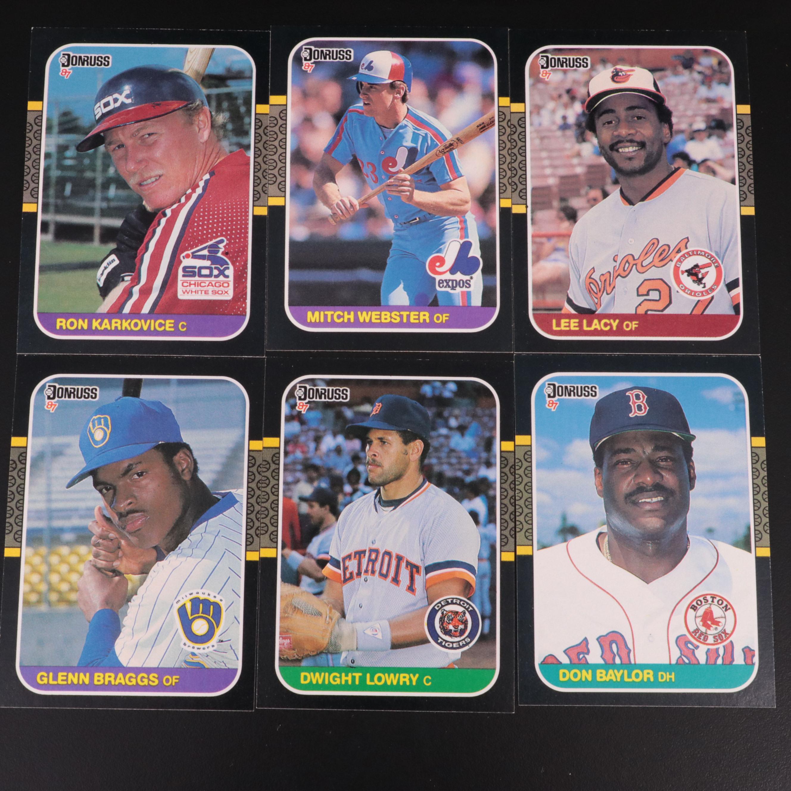 Box of 1987 Donruss Baseball Cards