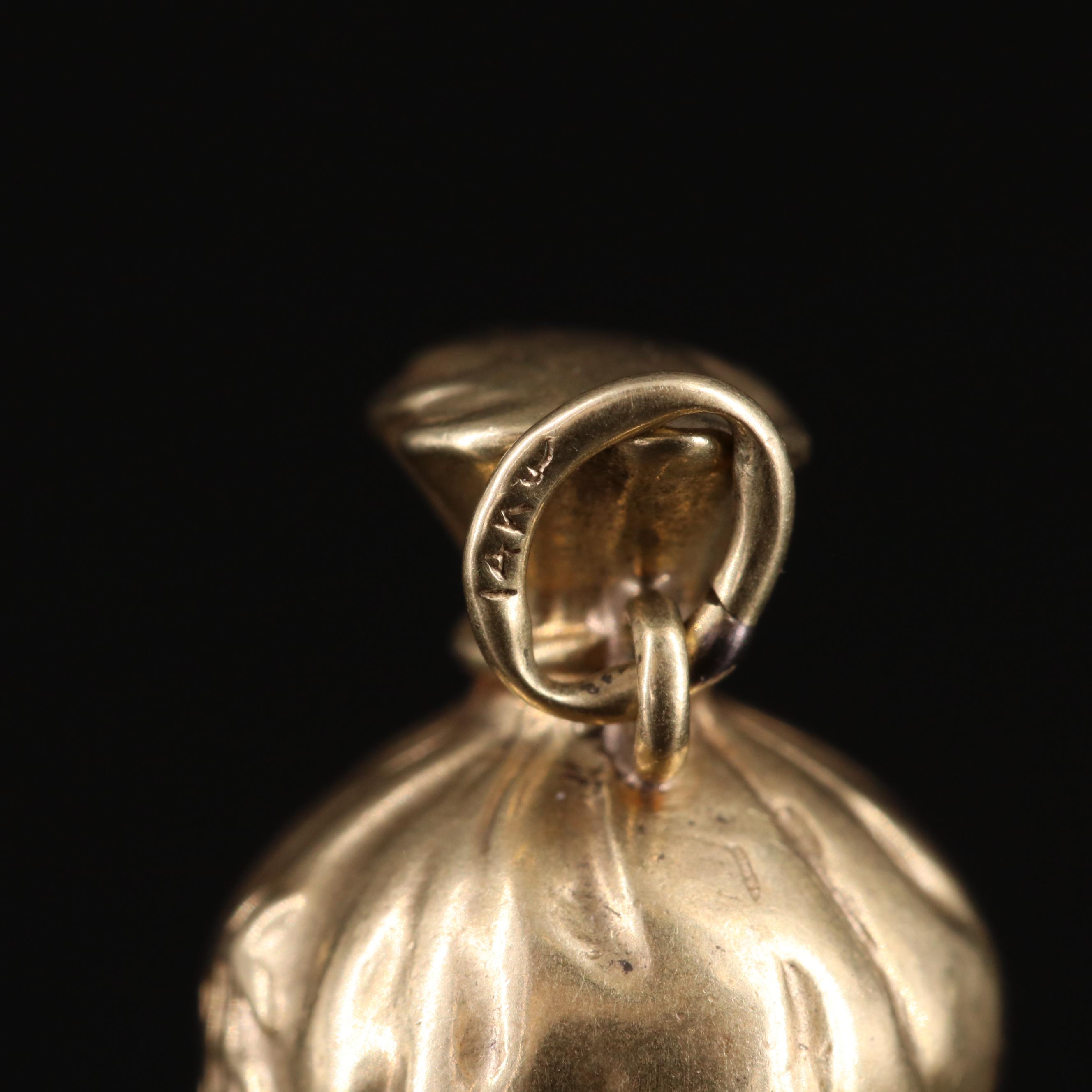 14K Money Bag Charm