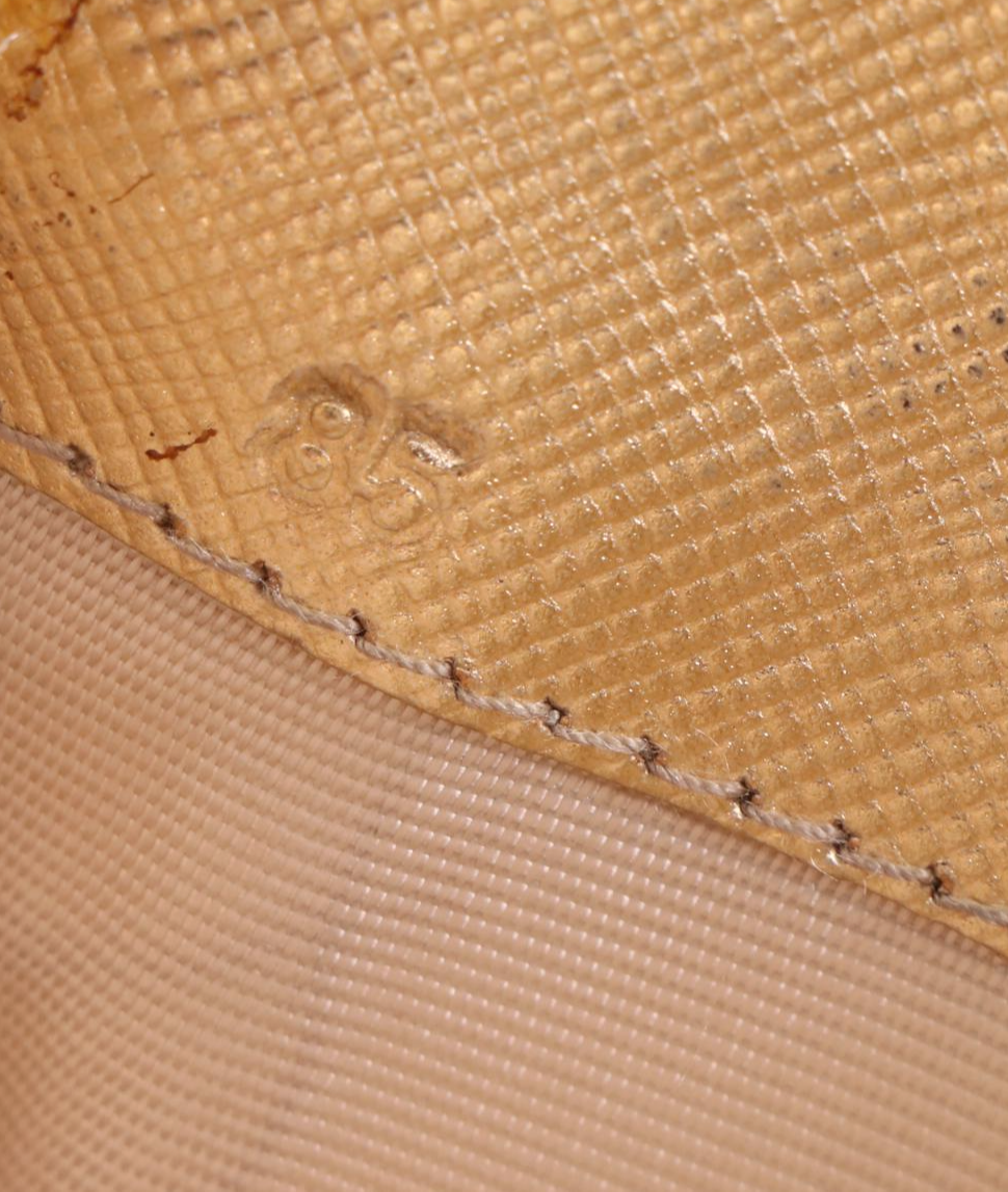 Prada Zip-Around Wallet in Metallic Saffiano Leather