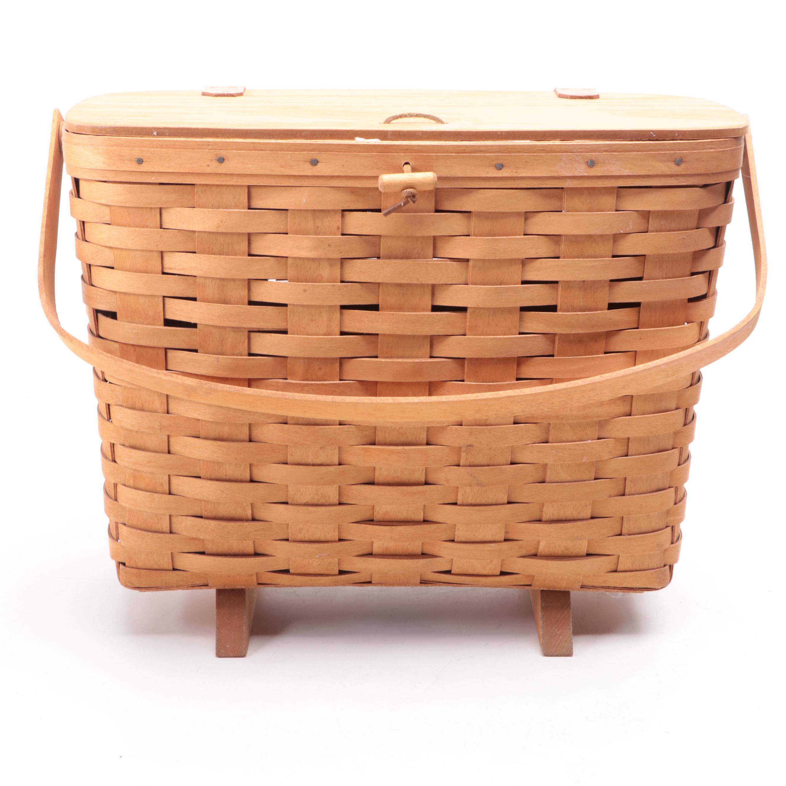 Longaberger Handmade Woven Maple Baskets, 1990s