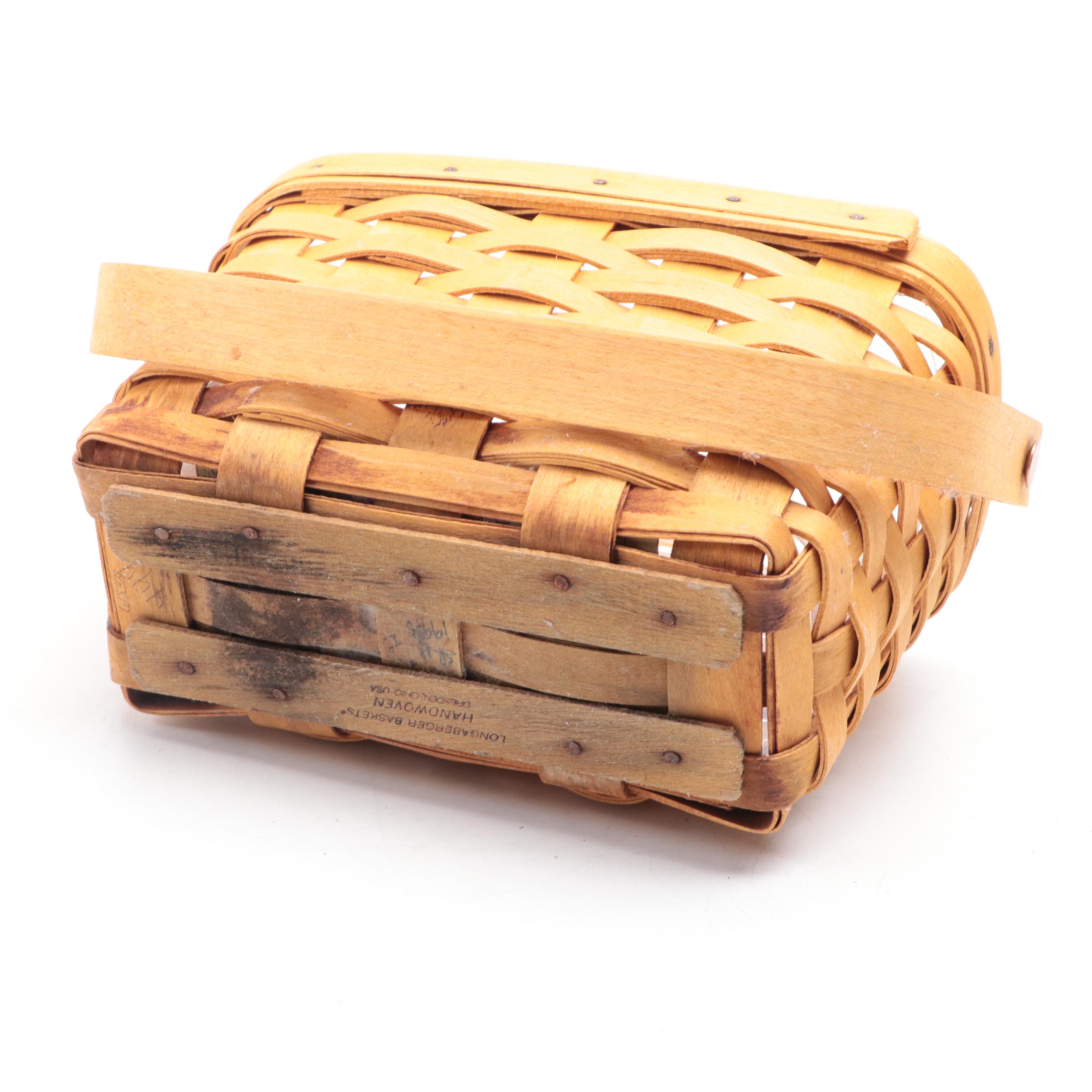 Longaberger Handmade Woven Maple Baskets, 1990s
