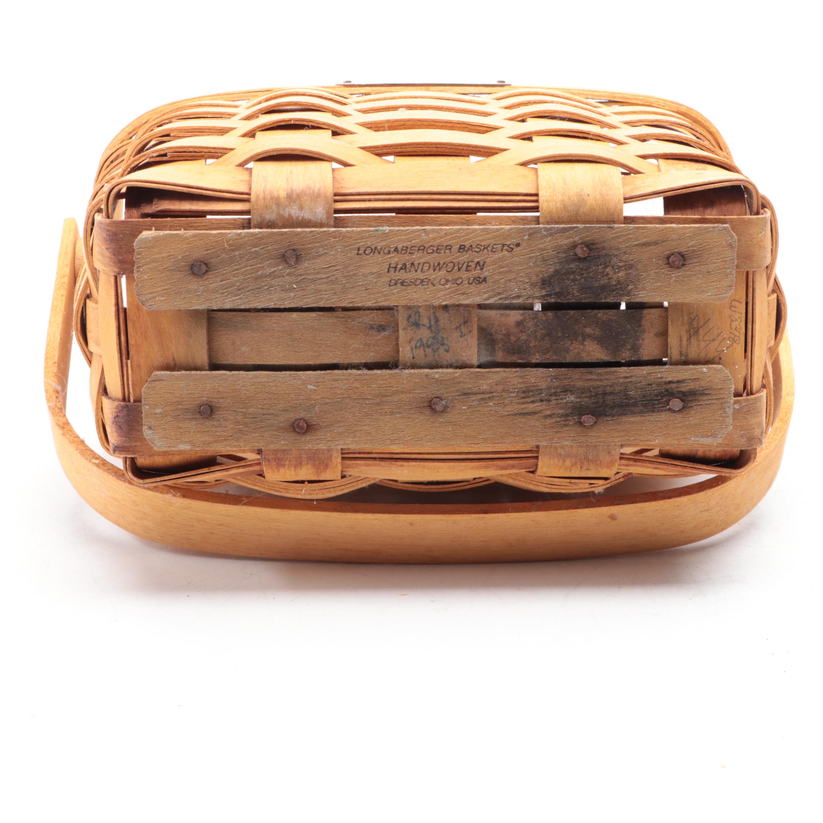 Longaberger Handmade Woven Maple Baskets, 1990s