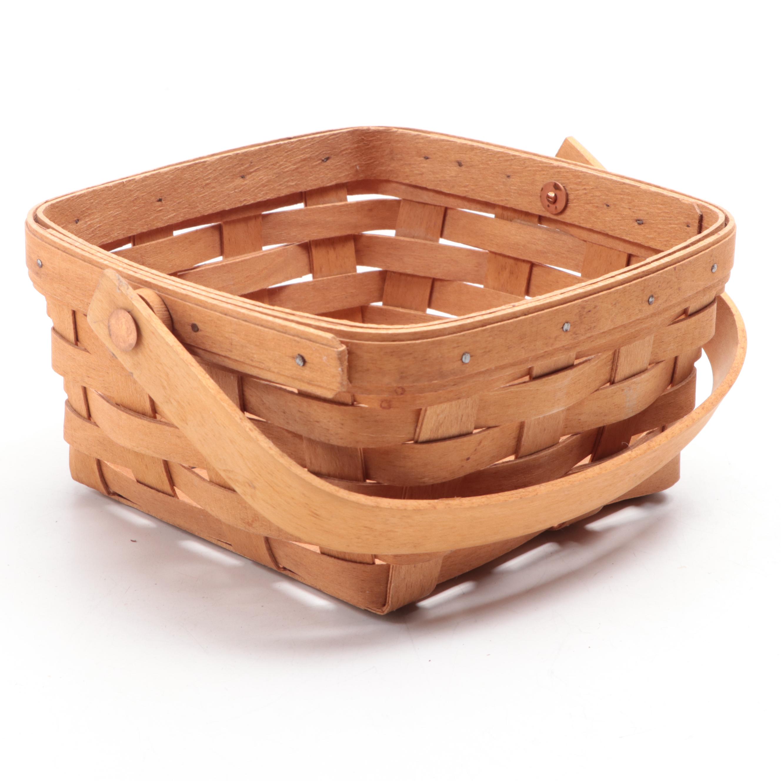 Longaberger Handmade Woven Maple Baskets, 1990s