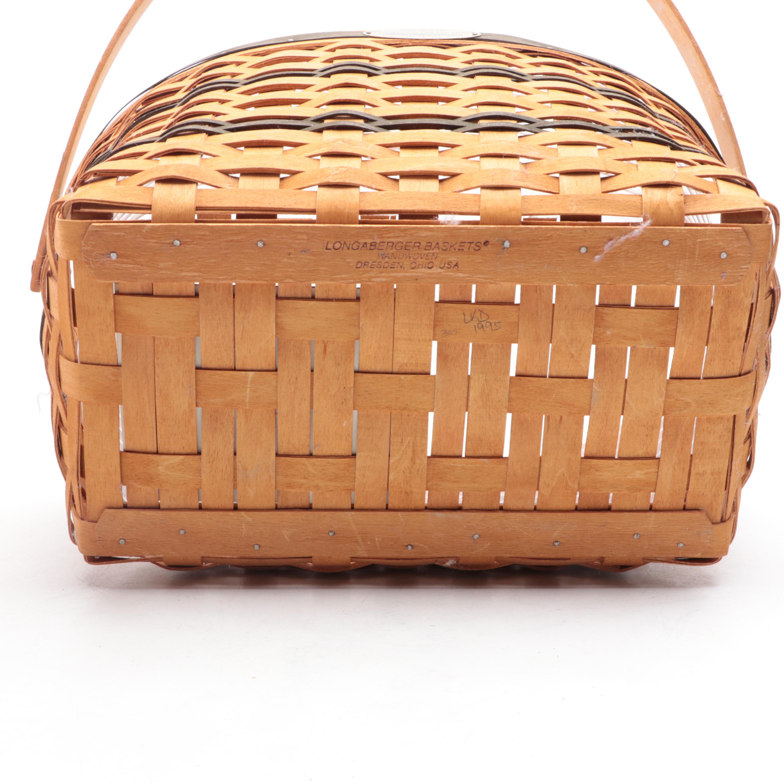 Longaberger Traditions Collection "Family" and "Hospitality" Handwoven Baskets