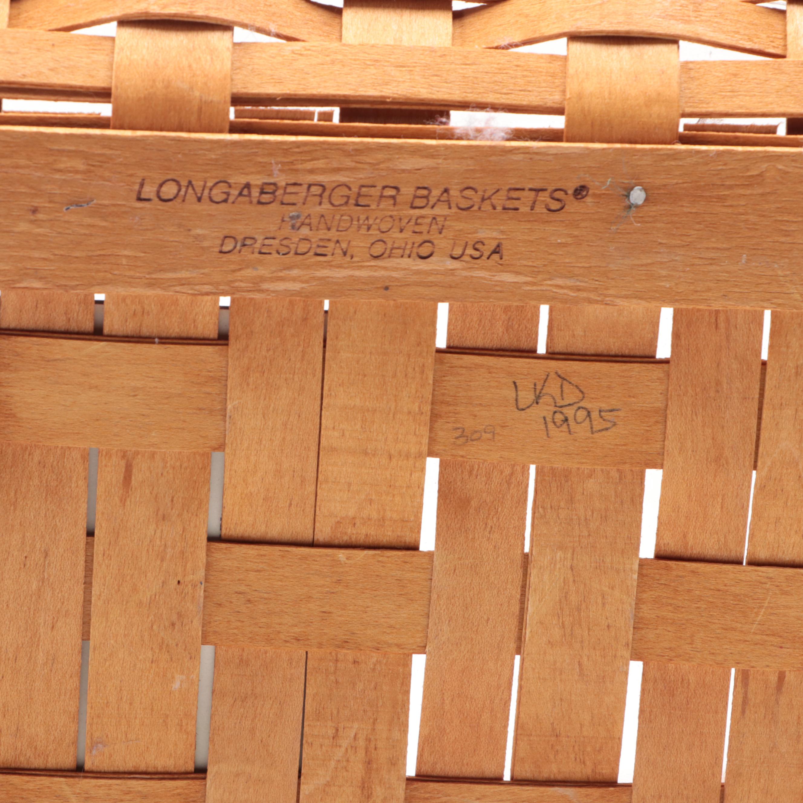 Longaberger Traditions Collection "Family" and "Hospitality" Handwoven Baskets