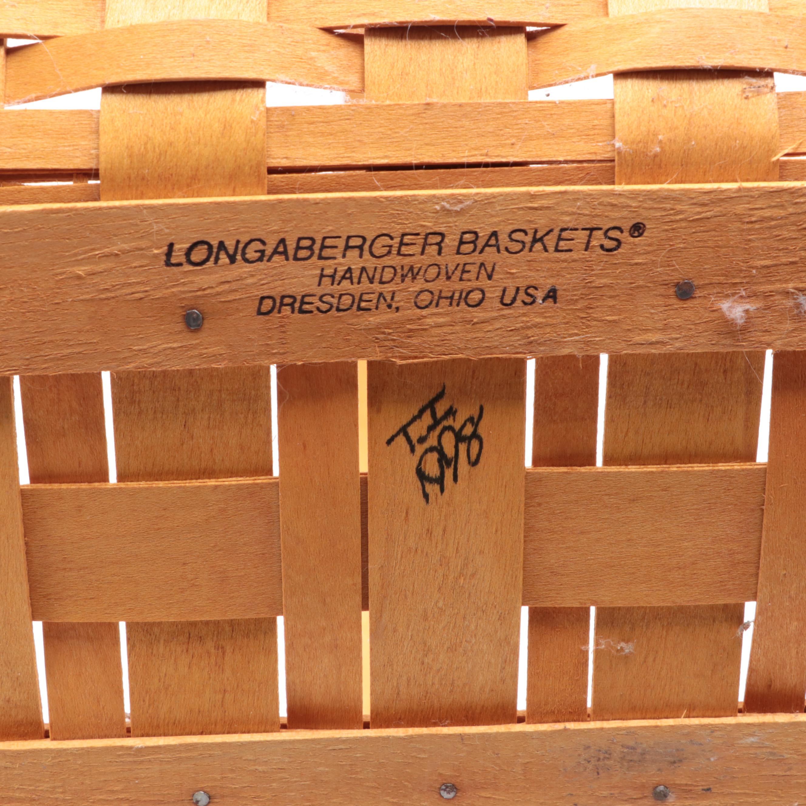 Longaberger Traditions Collection "Family" and "Hospitality" Handwoven Baskets