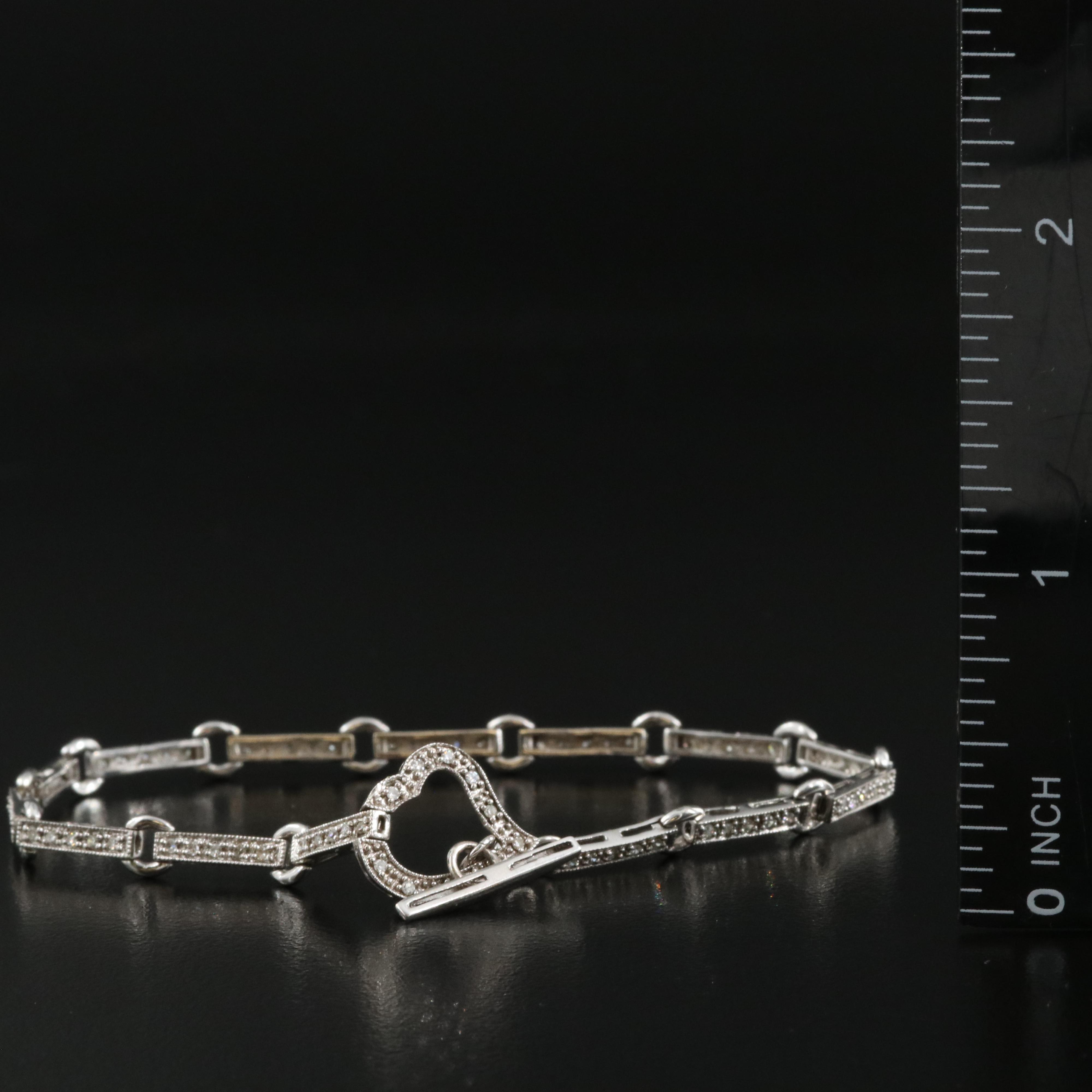 14K 0.54 CTW Diamond Fancy Link Bracelet