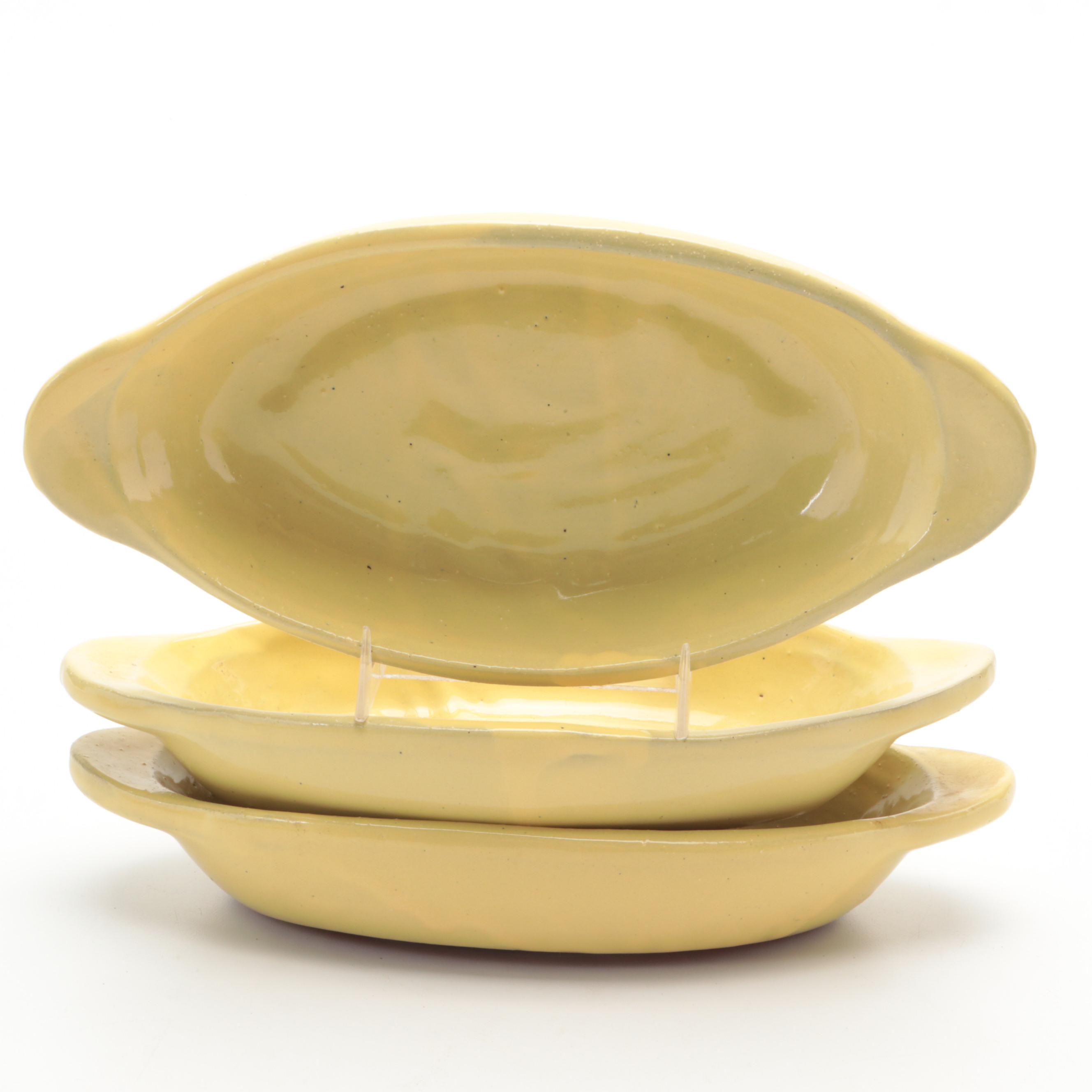 Bybee Pottery Yellow Dinnerware and Serving Accessories