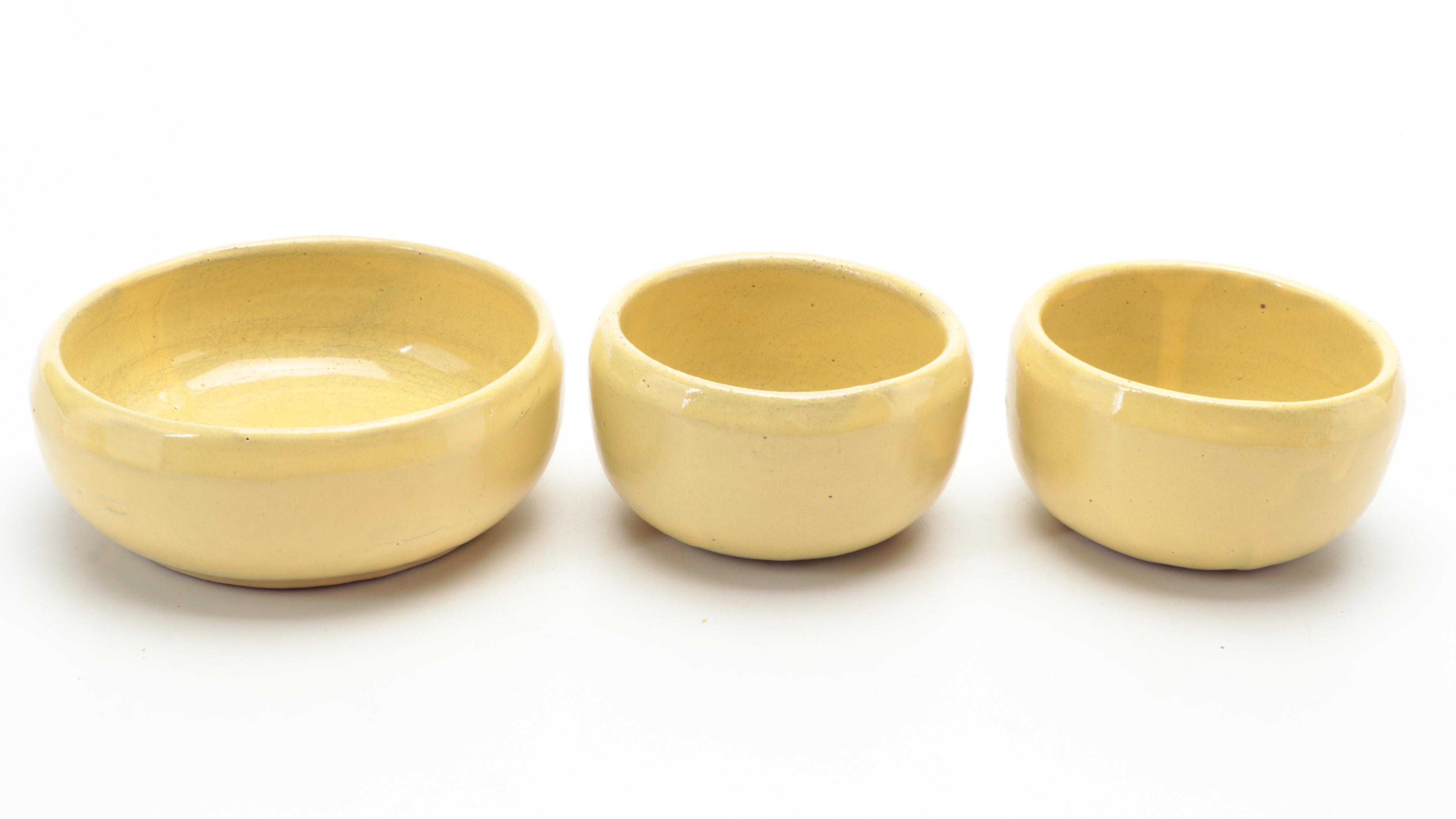 Bybee Pottery Yellow Dinnerware and Serving Accessories