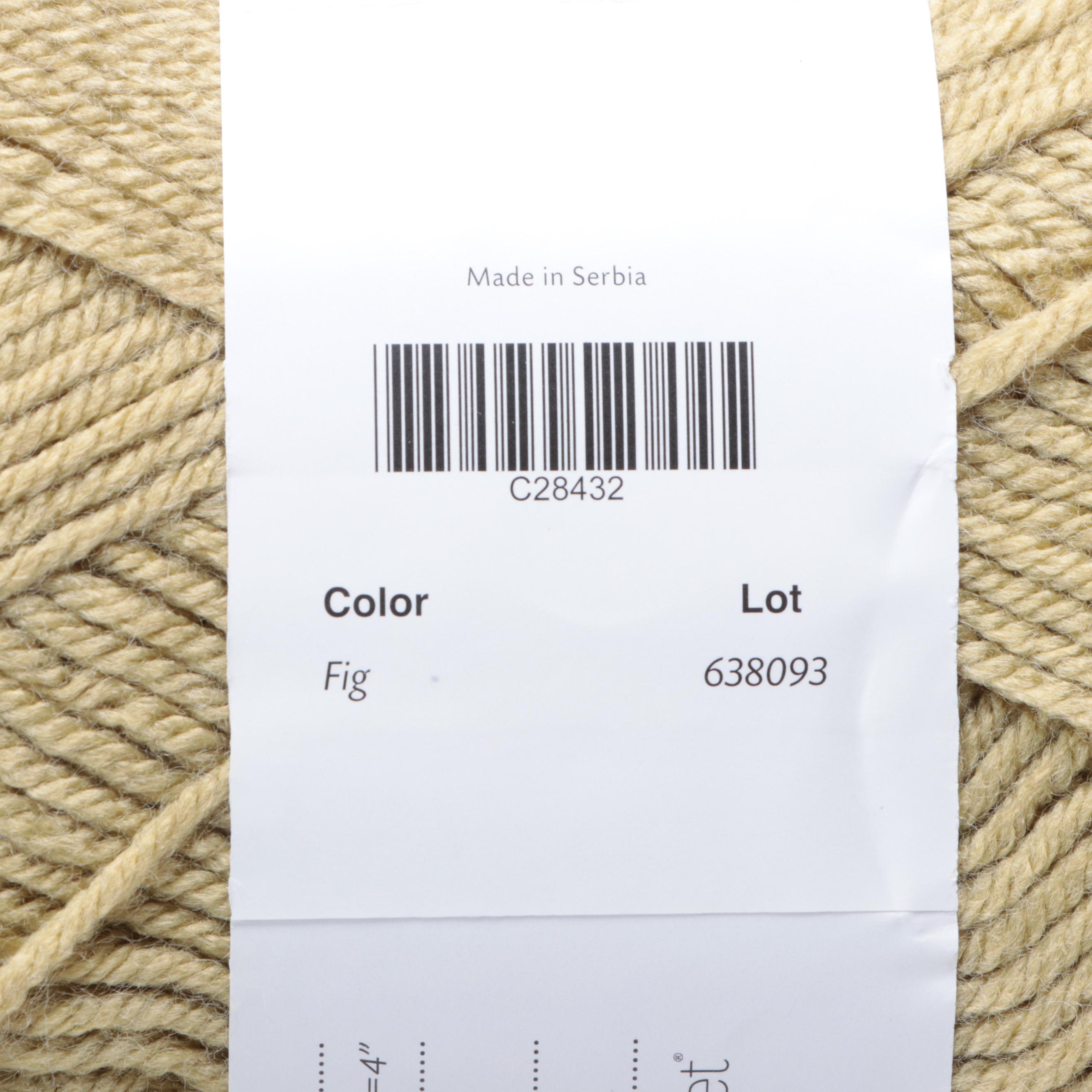 Brava Worsted Weight "Fig" Skeins of Yarn, Knitting Needles and Baskets