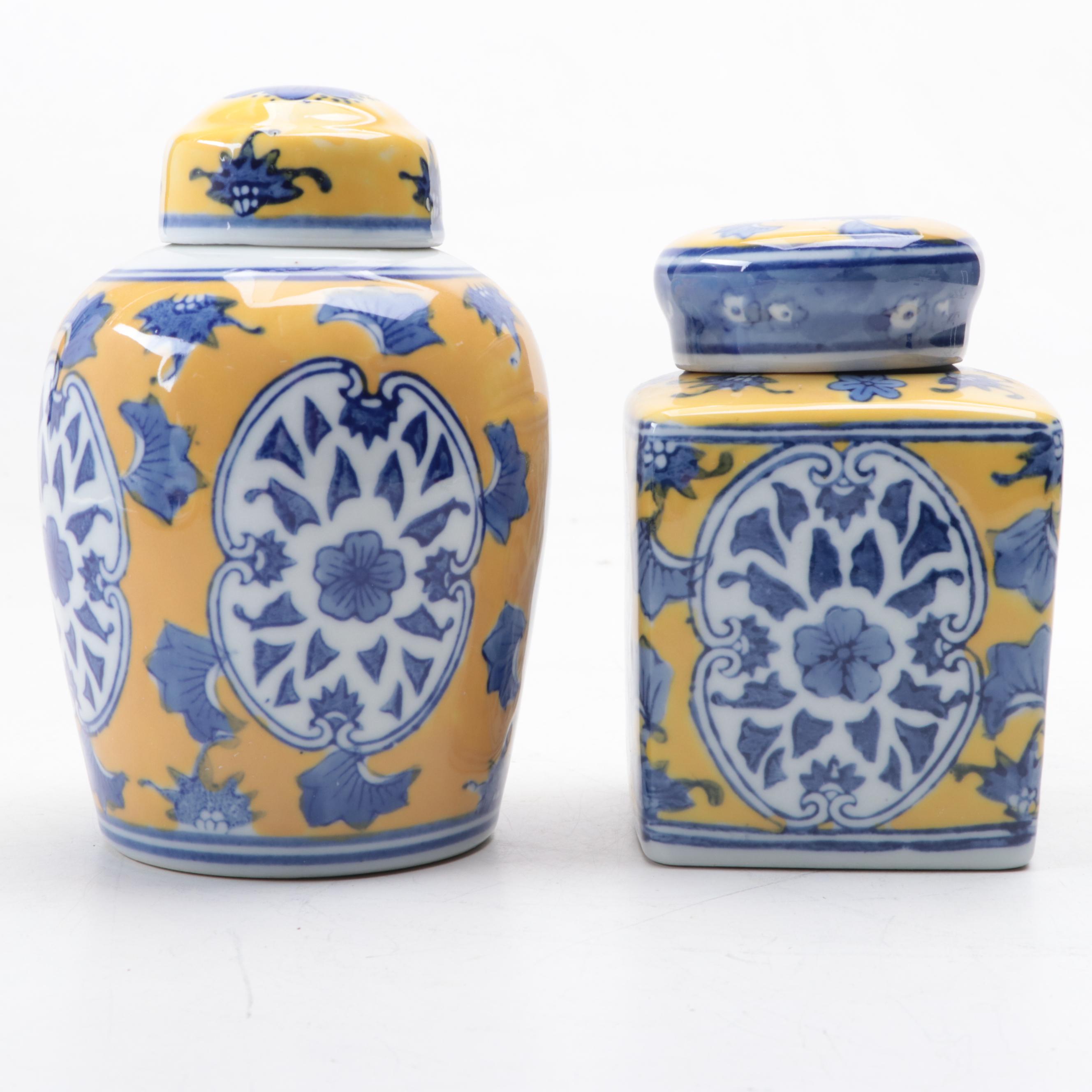 Spode the Blue Room Garden Collection "Jasmine" with Other Ginger Jars and Vase