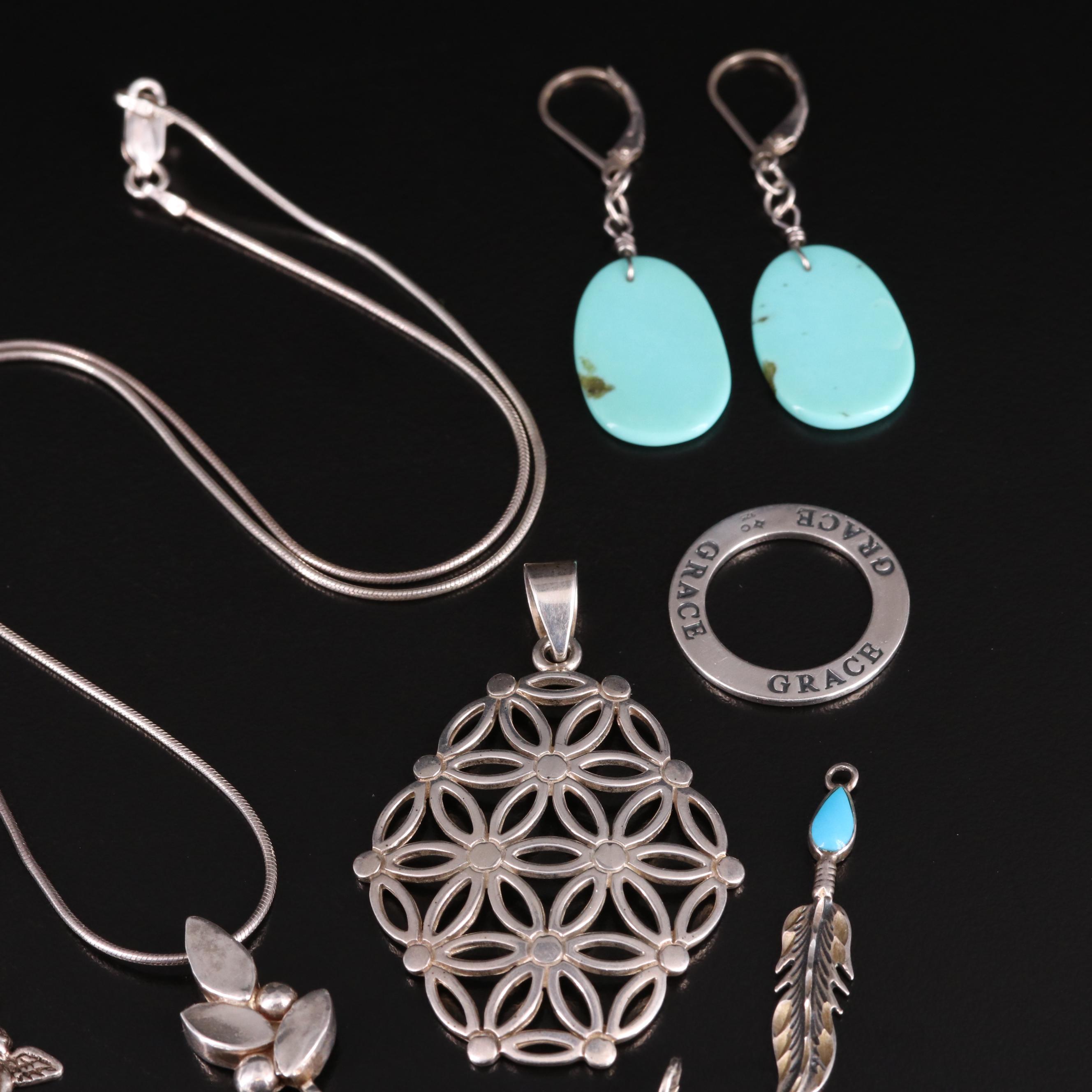 Cannetille, Sterling and Mustard Seed Faith Pendant Featured in Jewelry