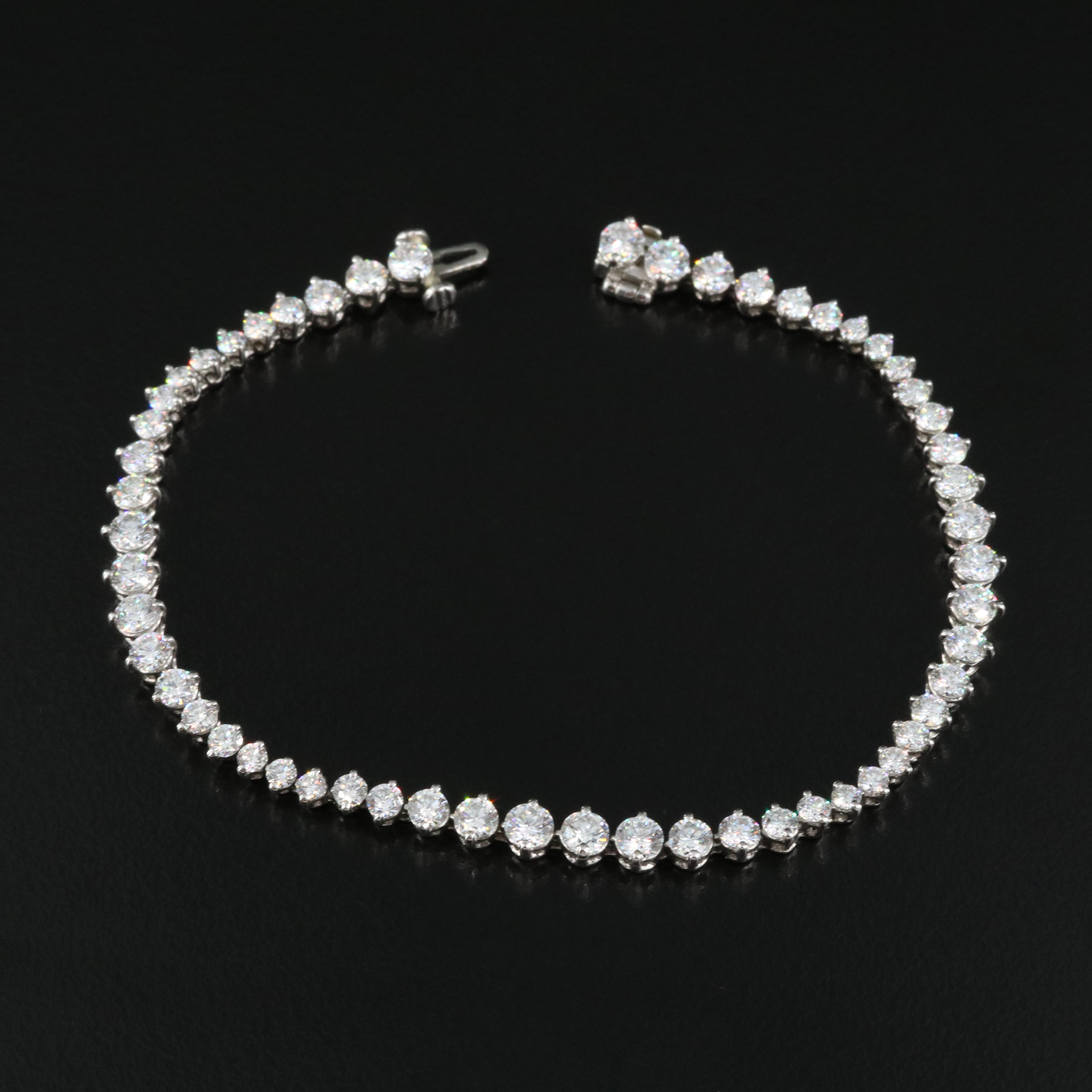 Platinum 5.68 CTW Diamond Bracelet
