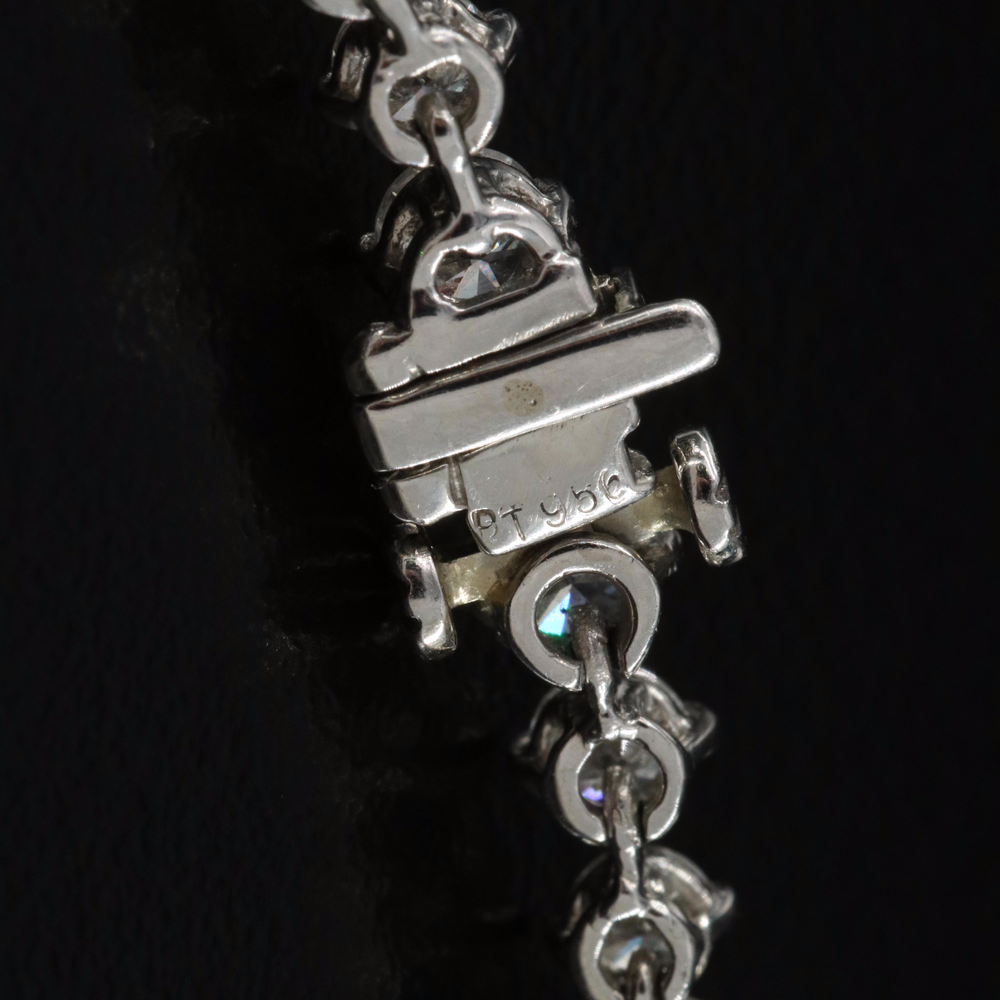 Platinum 5.68 CTW Diamond Bracelet