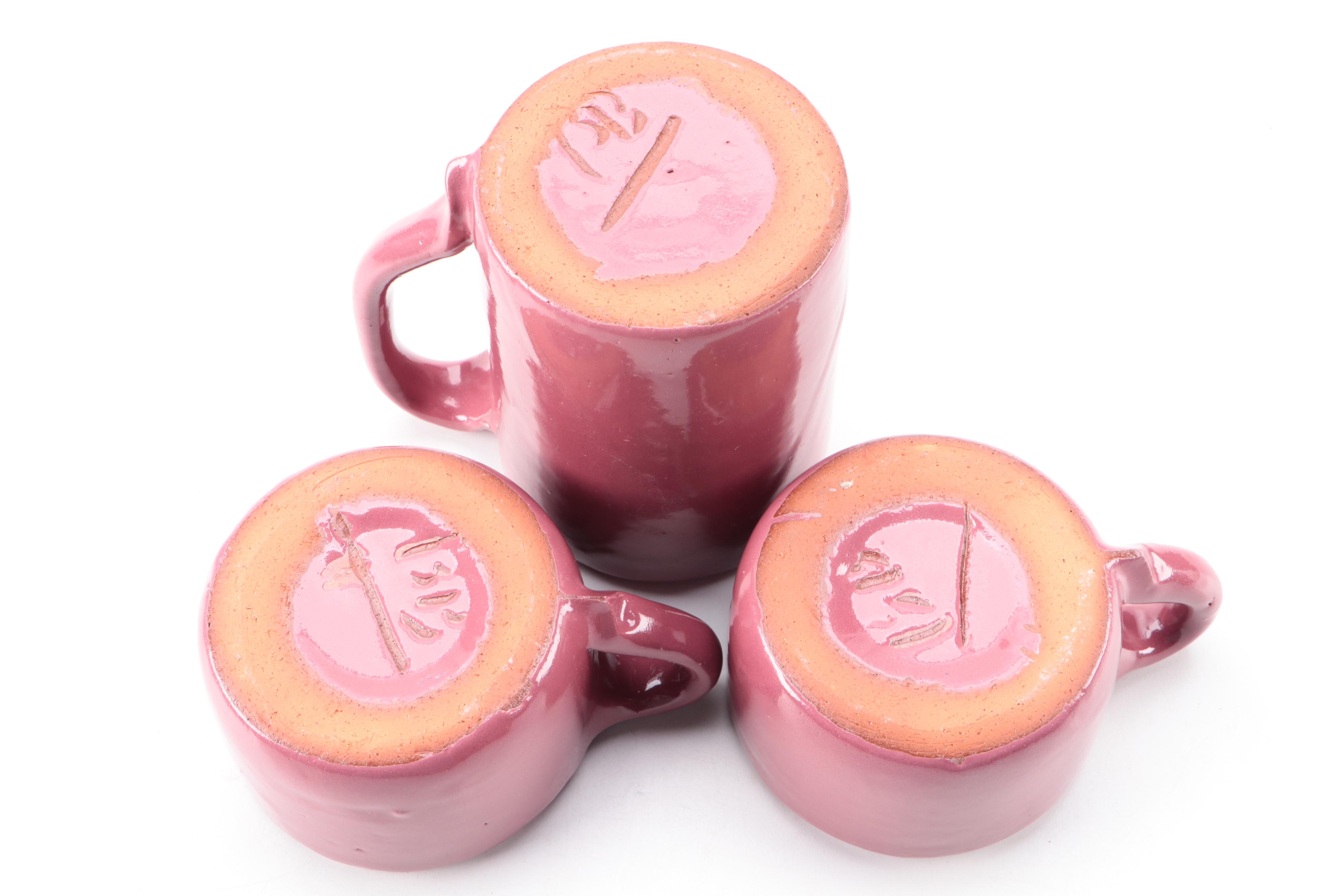 Bybee Pottery Clay Coffee Mugs, Bowls, Plates, and More Dishware