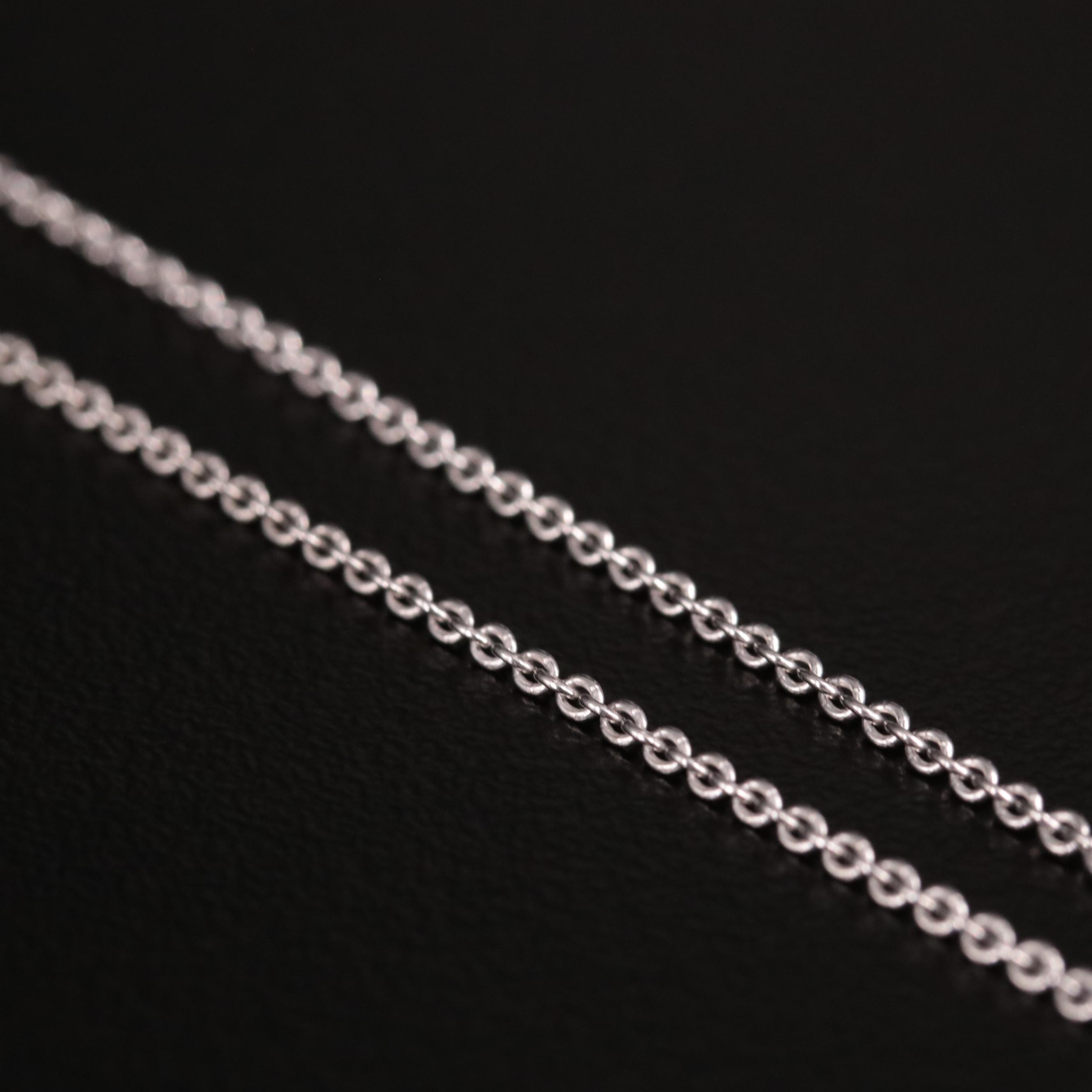 Sterling Diamond Four Leaf Clover Pendant Necklace