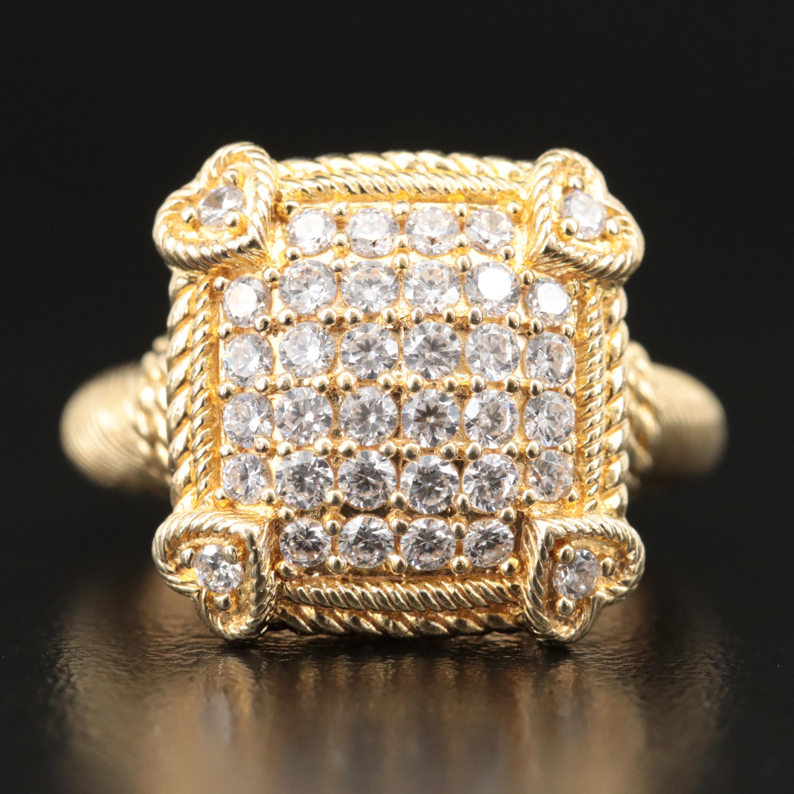 Judith Ripka Sterling Cubic Zirconia Ring