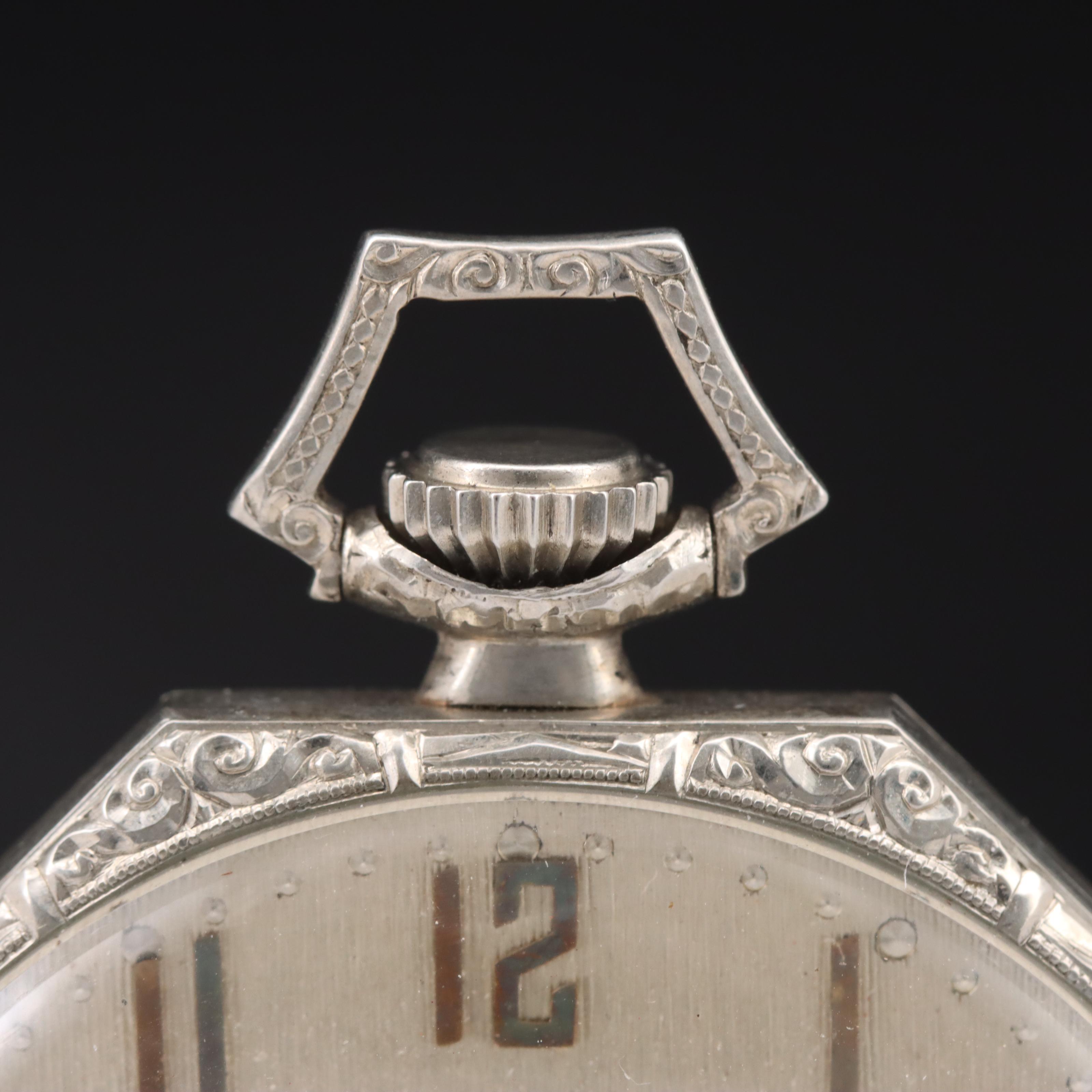 1924 14K E. Howard Octagonal Pocket Watch