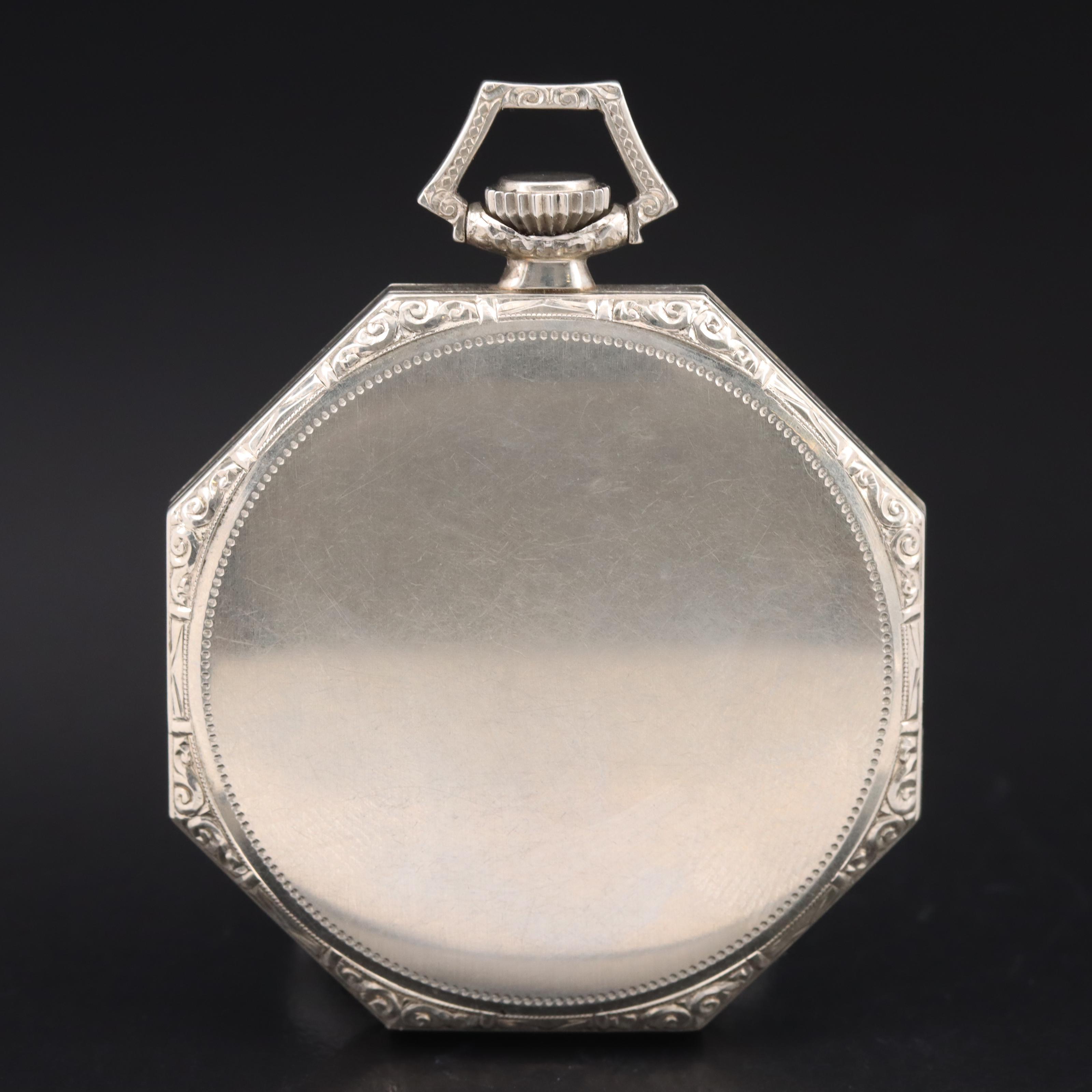 1924 14K E. Howard Octagonal Pocket Watch
