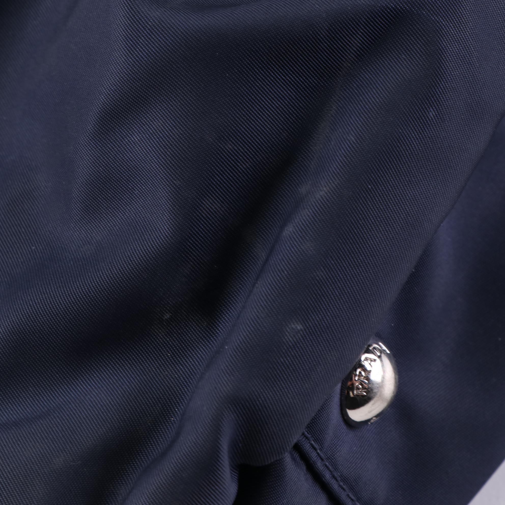 Prada Two-Way Tote in Navy Blue Tessuto Nylon