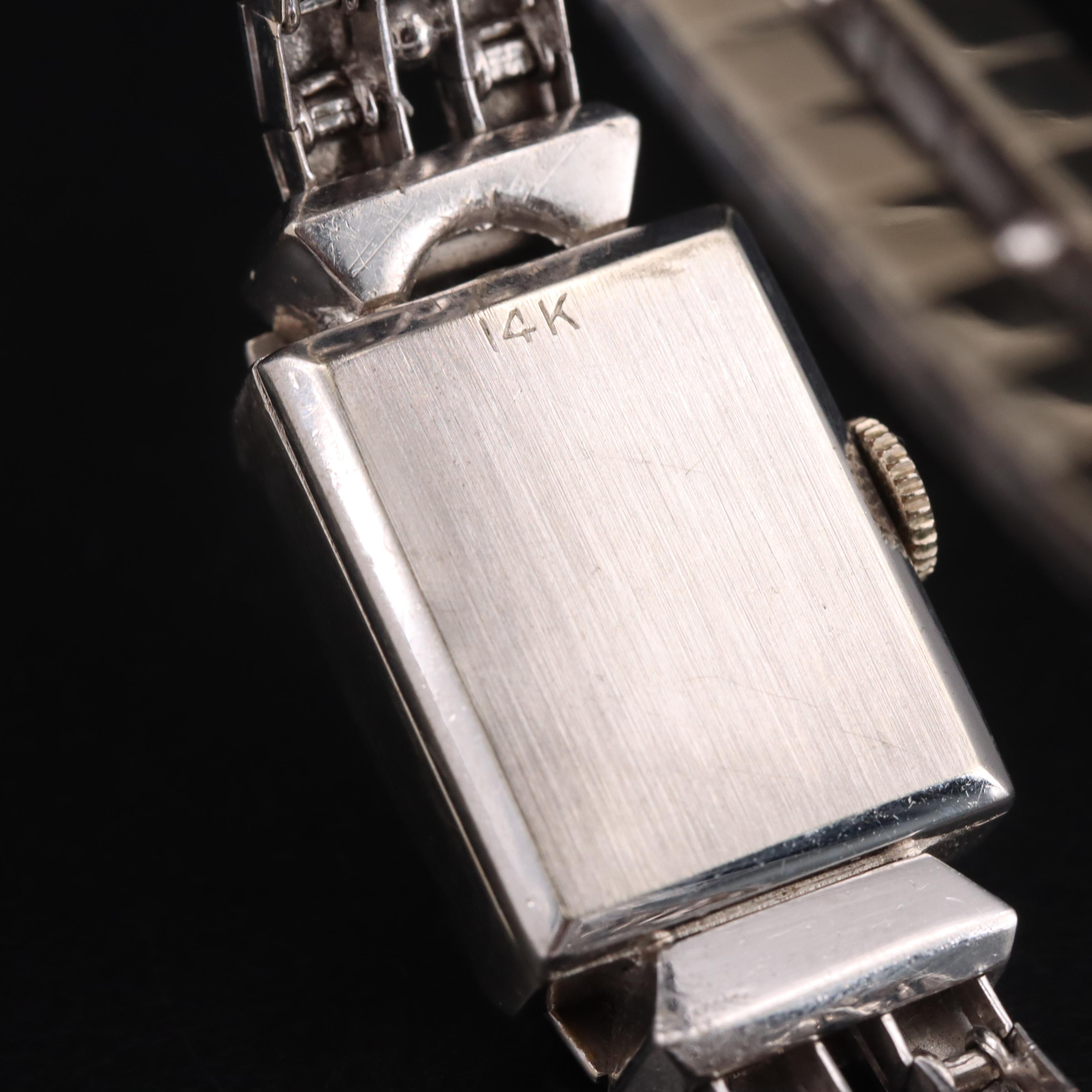 14K Lucien Picard Vintage Diamond Watch