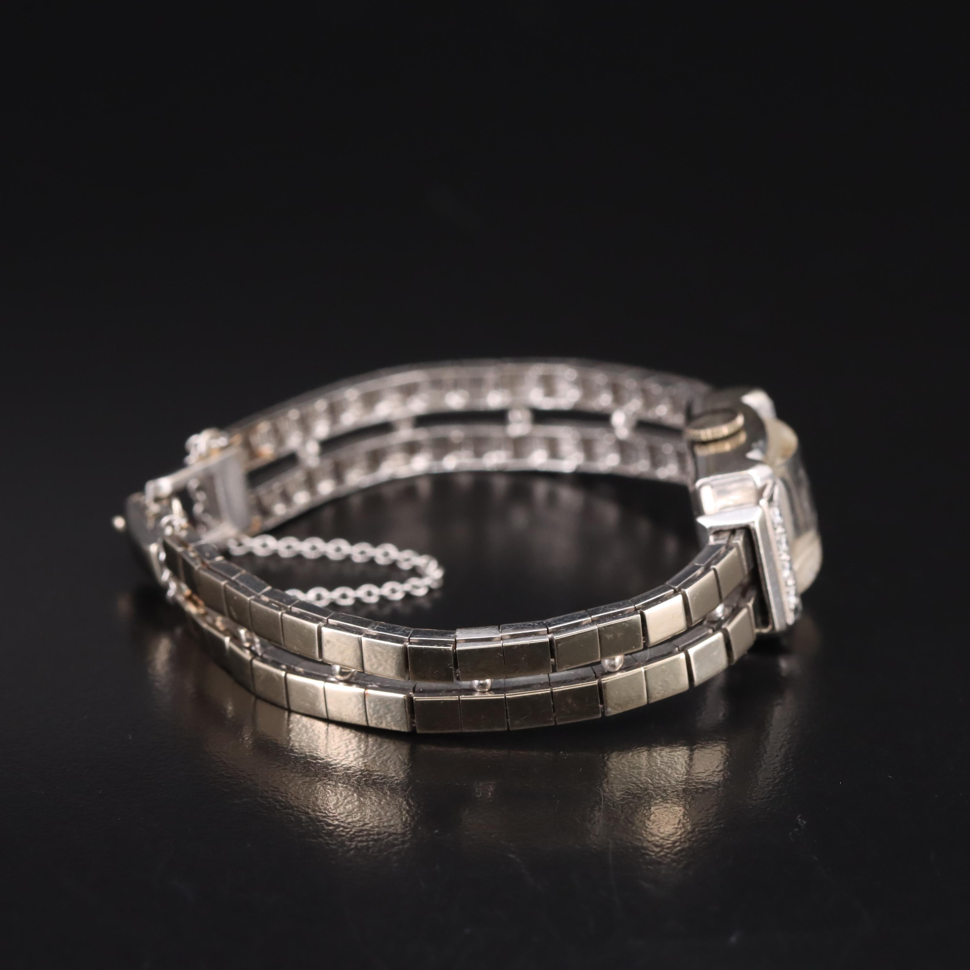 14K Lucien Picard Vintage Diamond Watch