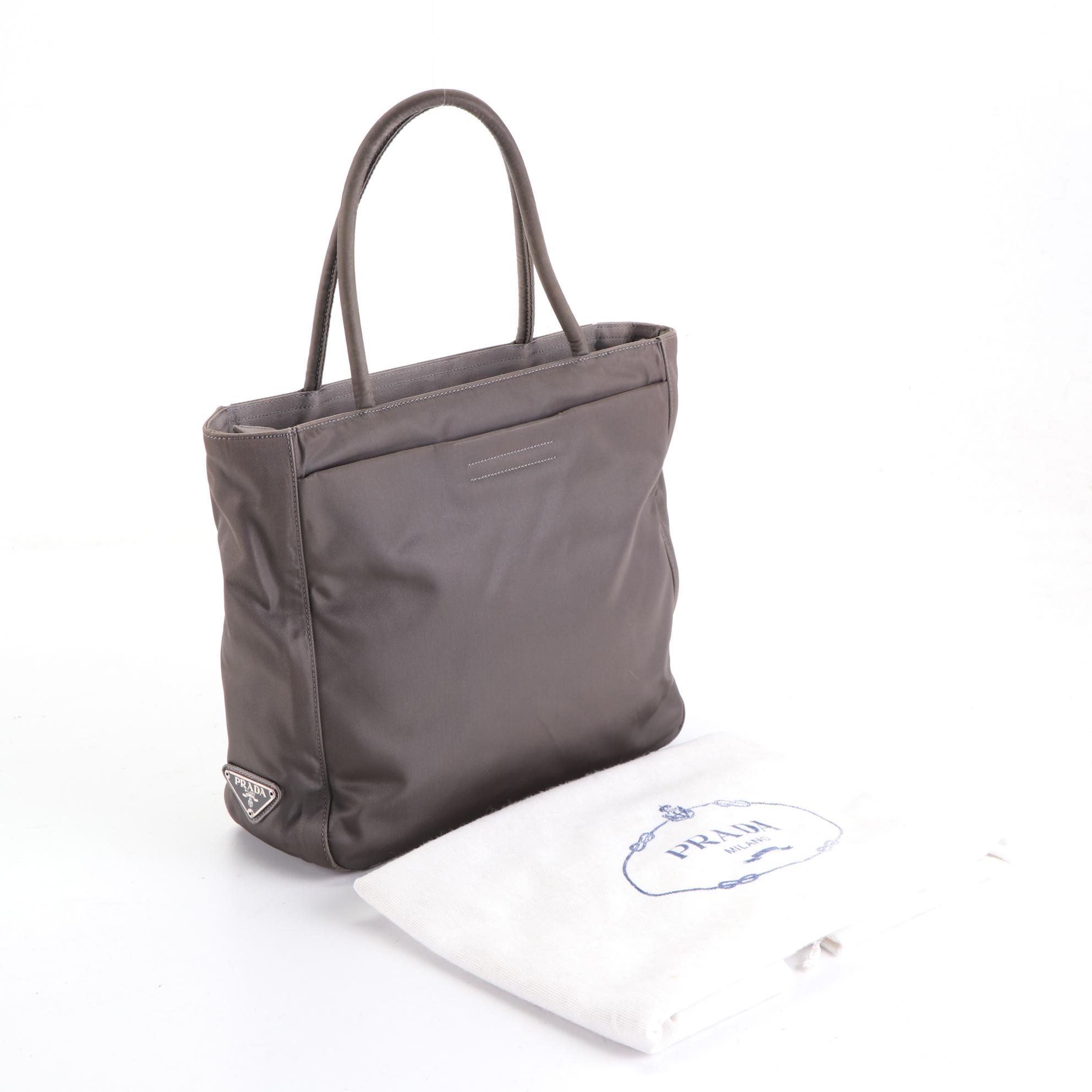 Prada Tote Bag in Gray Tessuto Nylon
