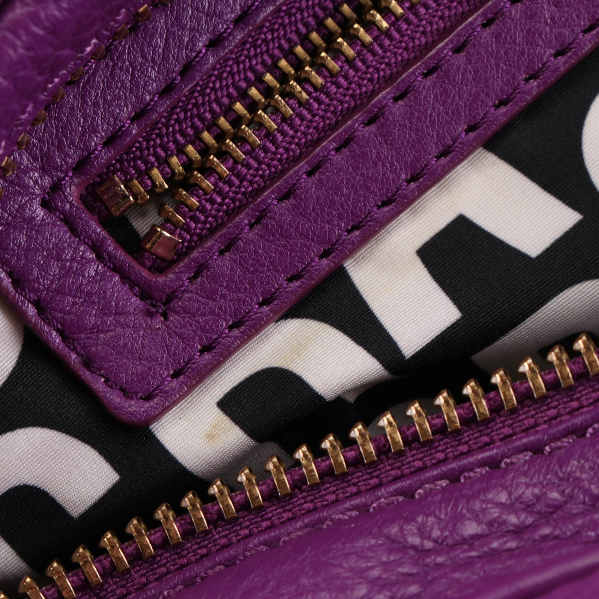 Marc by Marc Jacobs Classic Q Baby Groovee Satchel in Grain Leather