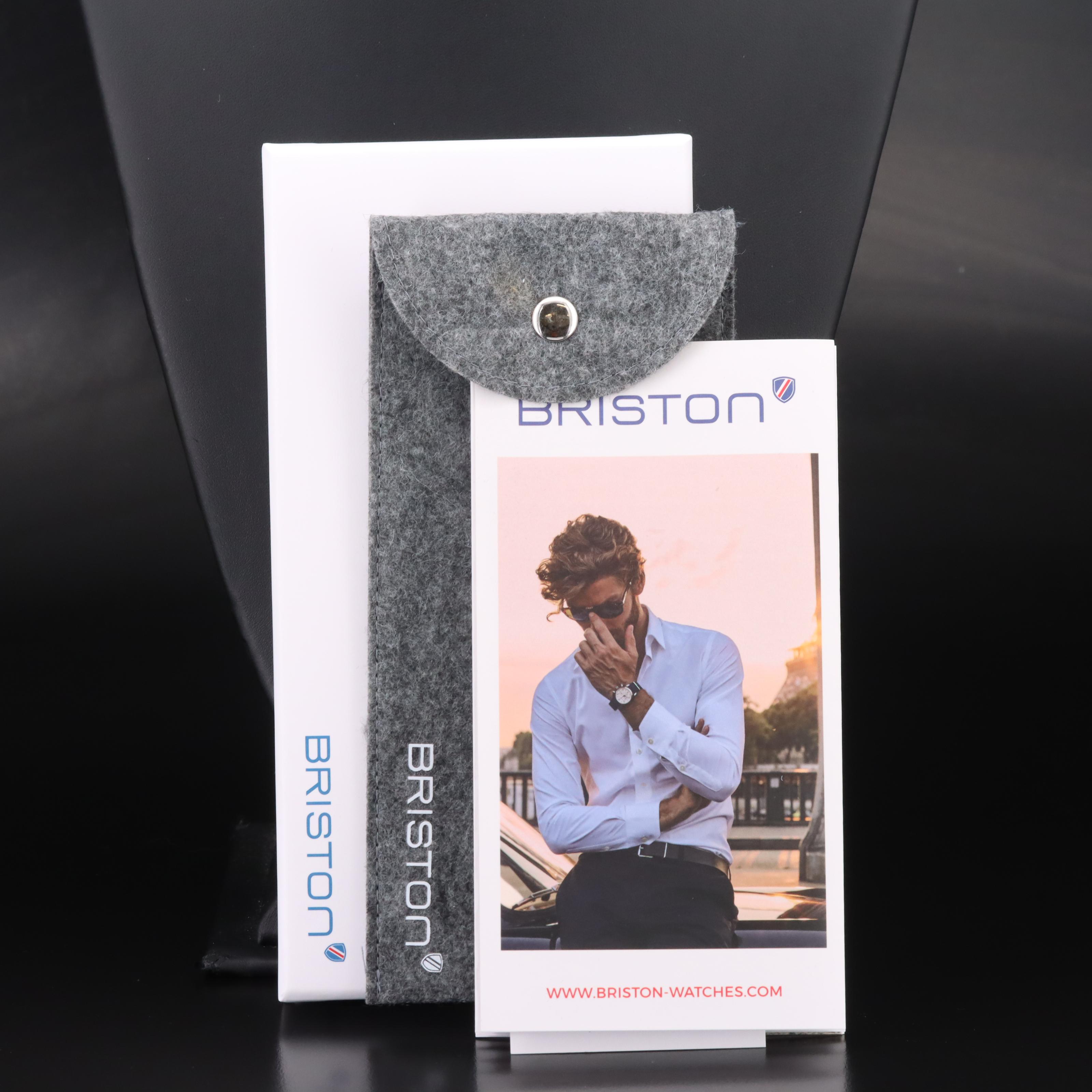 Briston Clubmaster Vintage Stainless Steel Quartz Watch