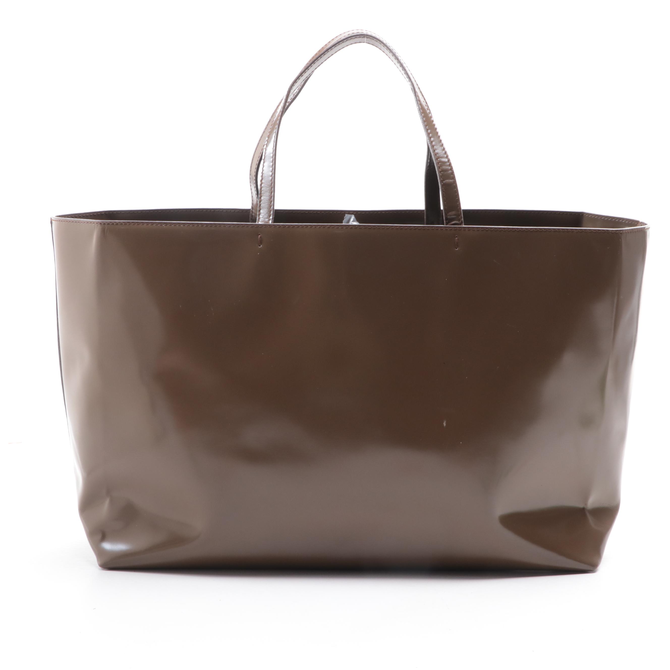 Prada Tote in Polished Leather