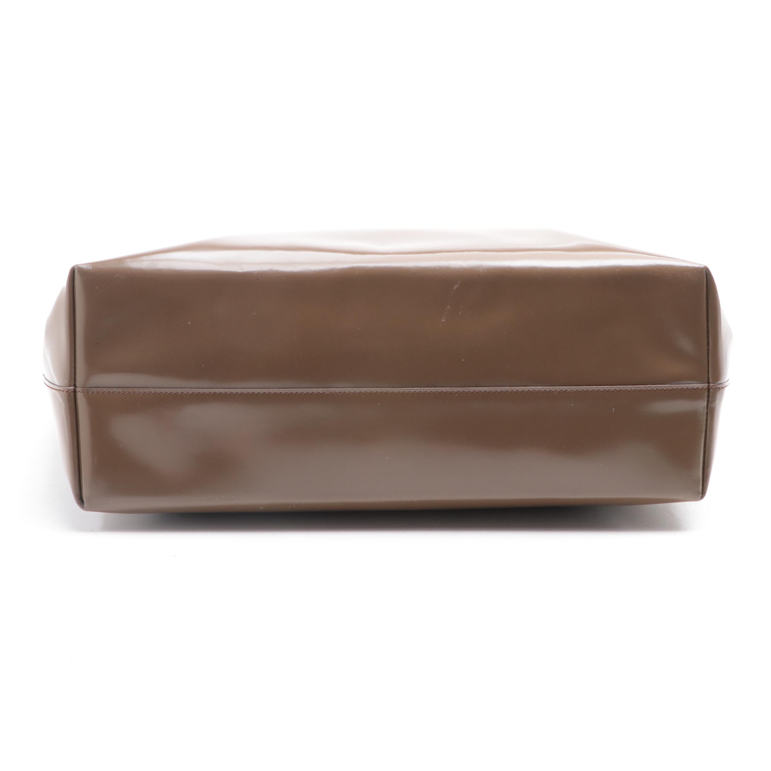 Prada Tote in Polished Leather