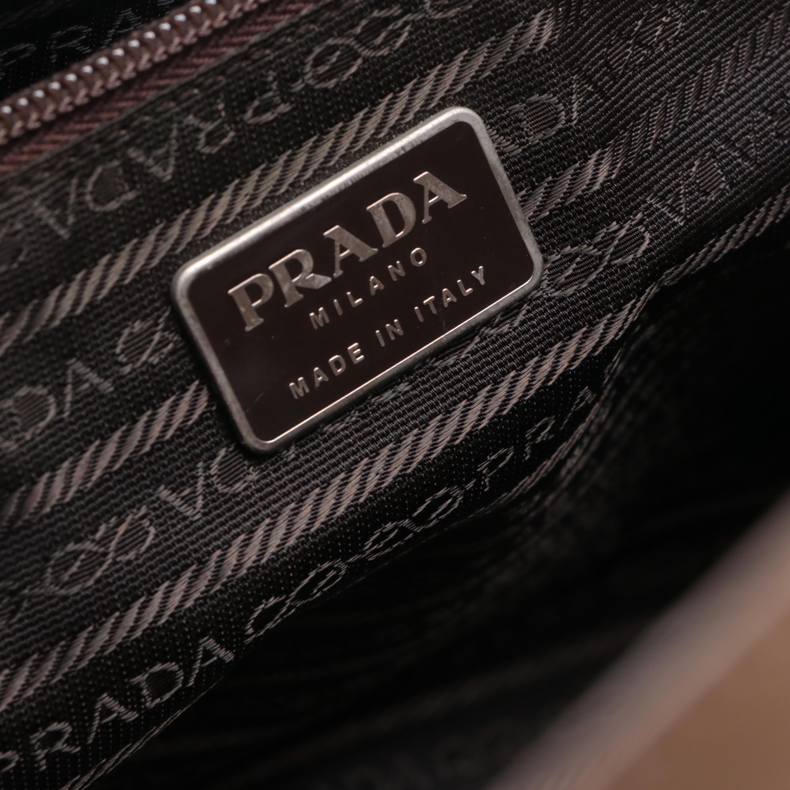 Prada Tote in Polished Leather