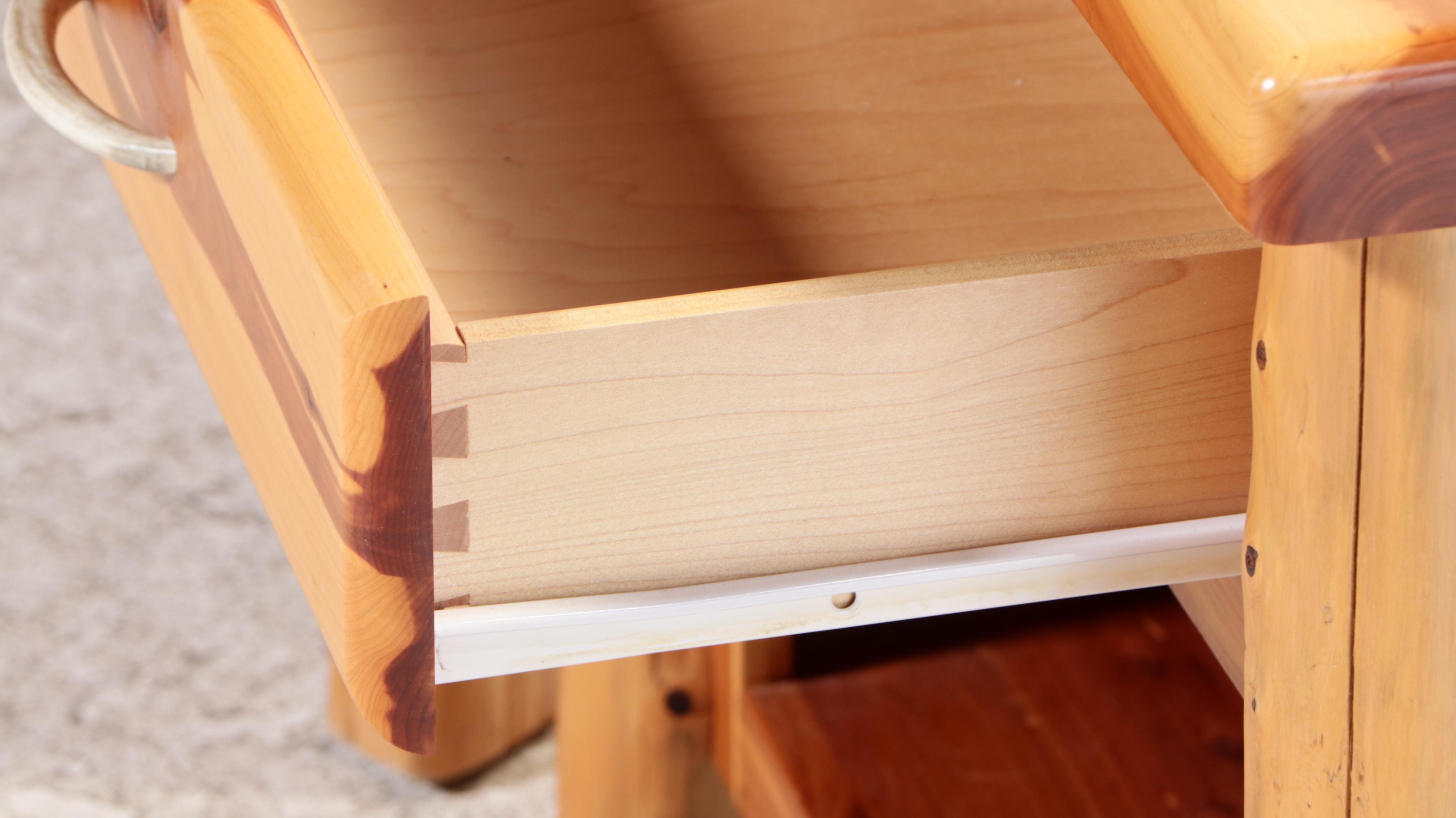 Amish Rustic Cedar Bedside Tables