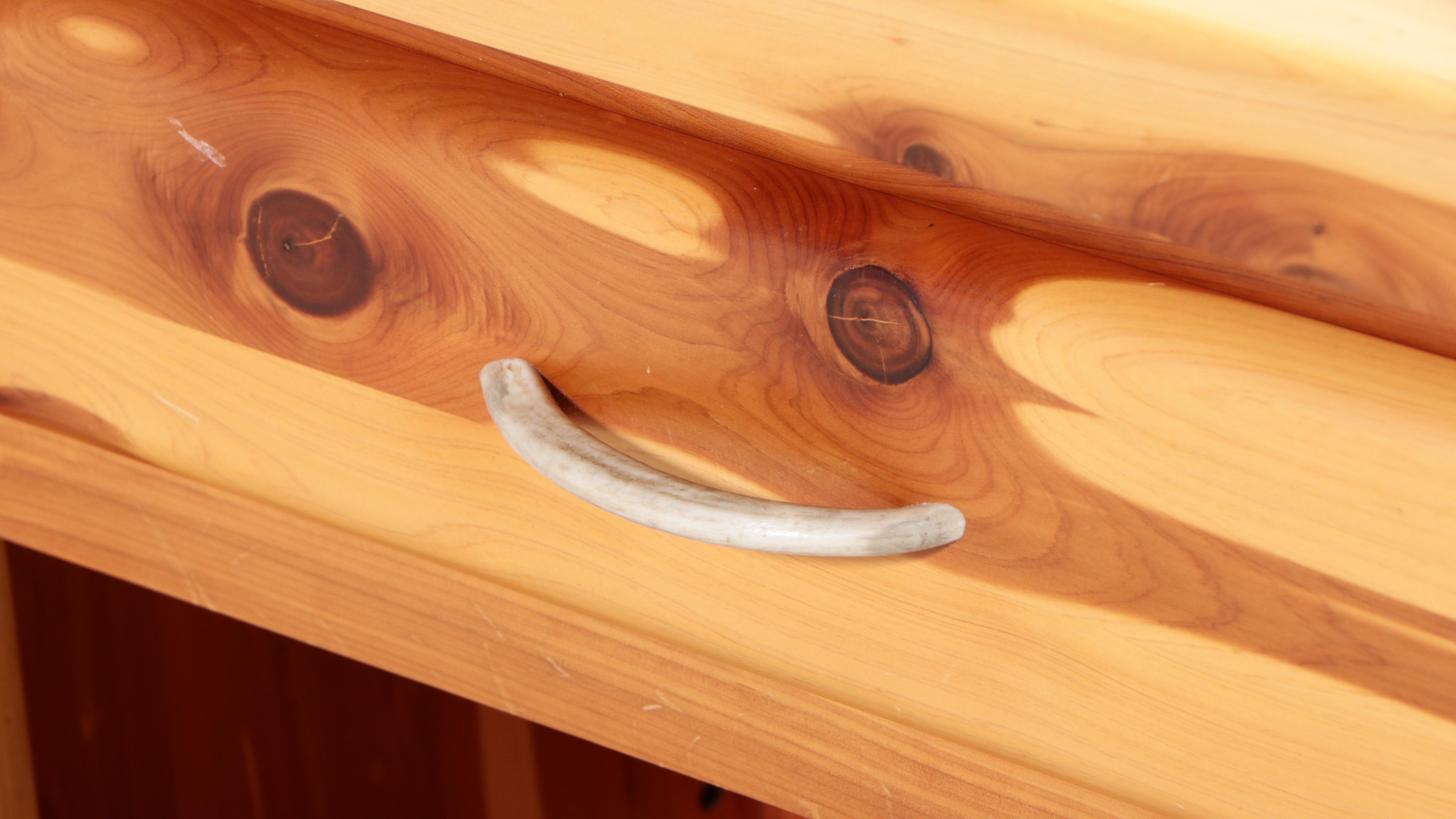 Amish Rustic Cedar Bedside Tables