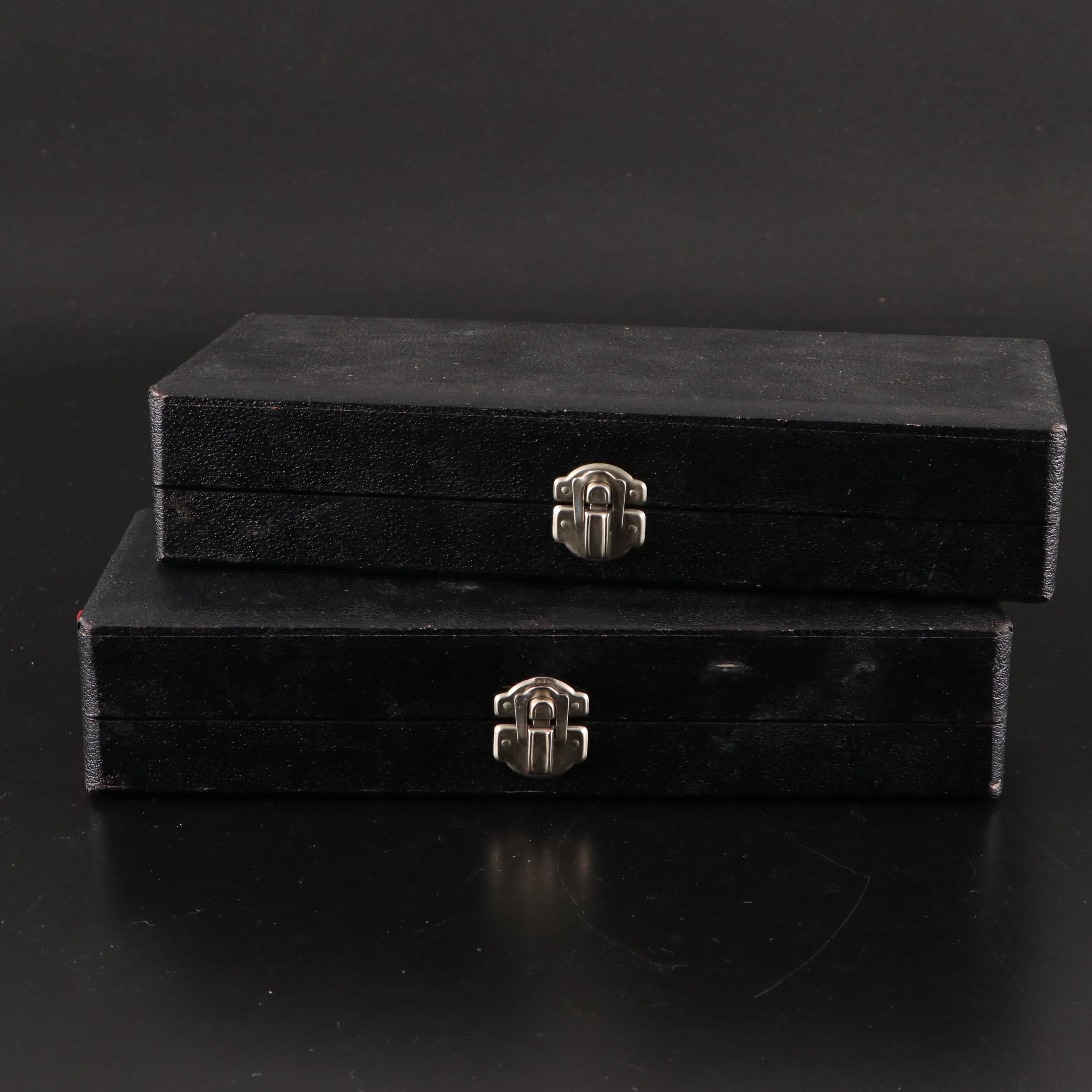 Rococo Style Silver Plate Cordial Glasses, Mid to Late 20th Century