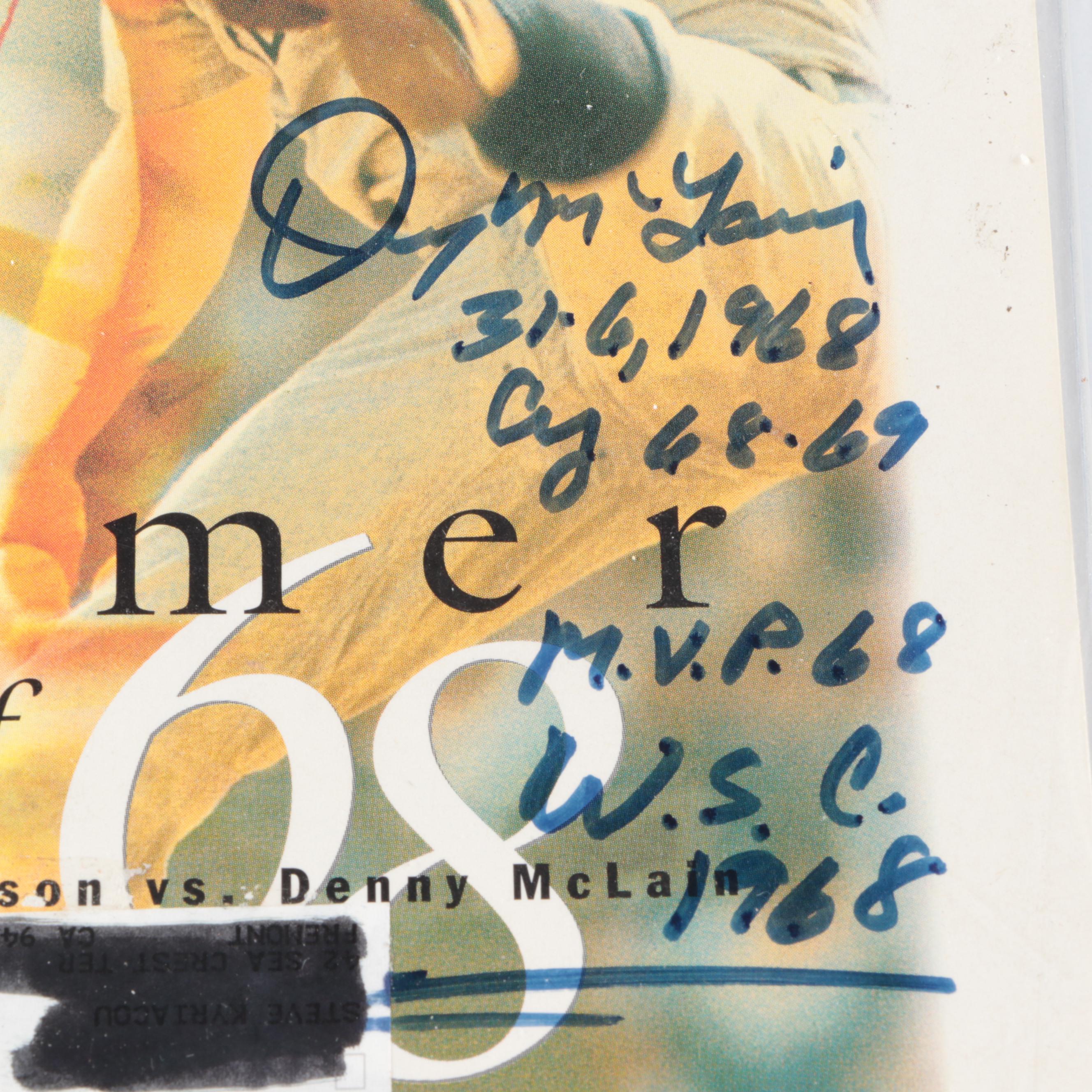 Bob Gibson and Denny McLain Signed "The Summer of 68" Sports Illustrated