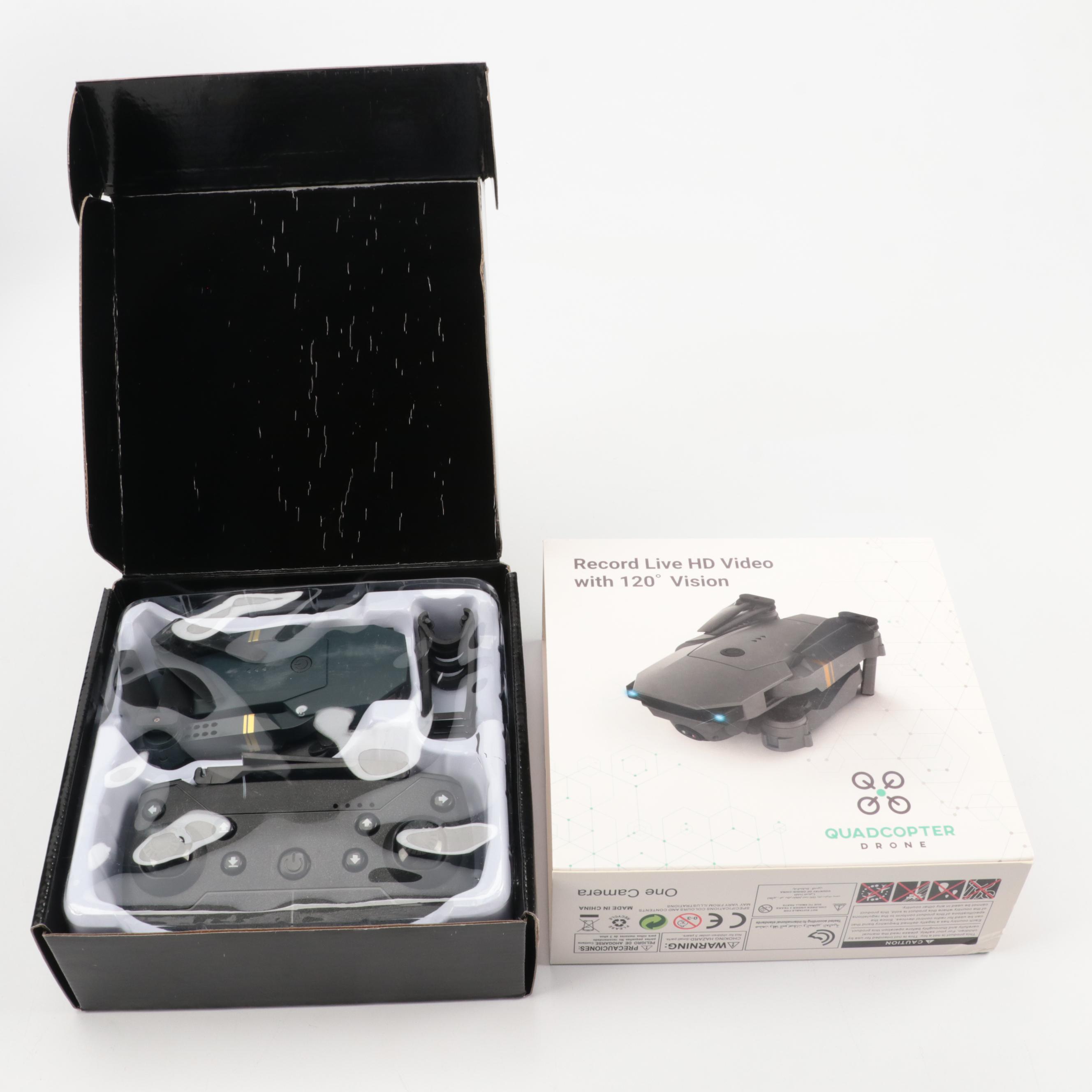 Quadcopter Drone System with 120 Degrees of Vision