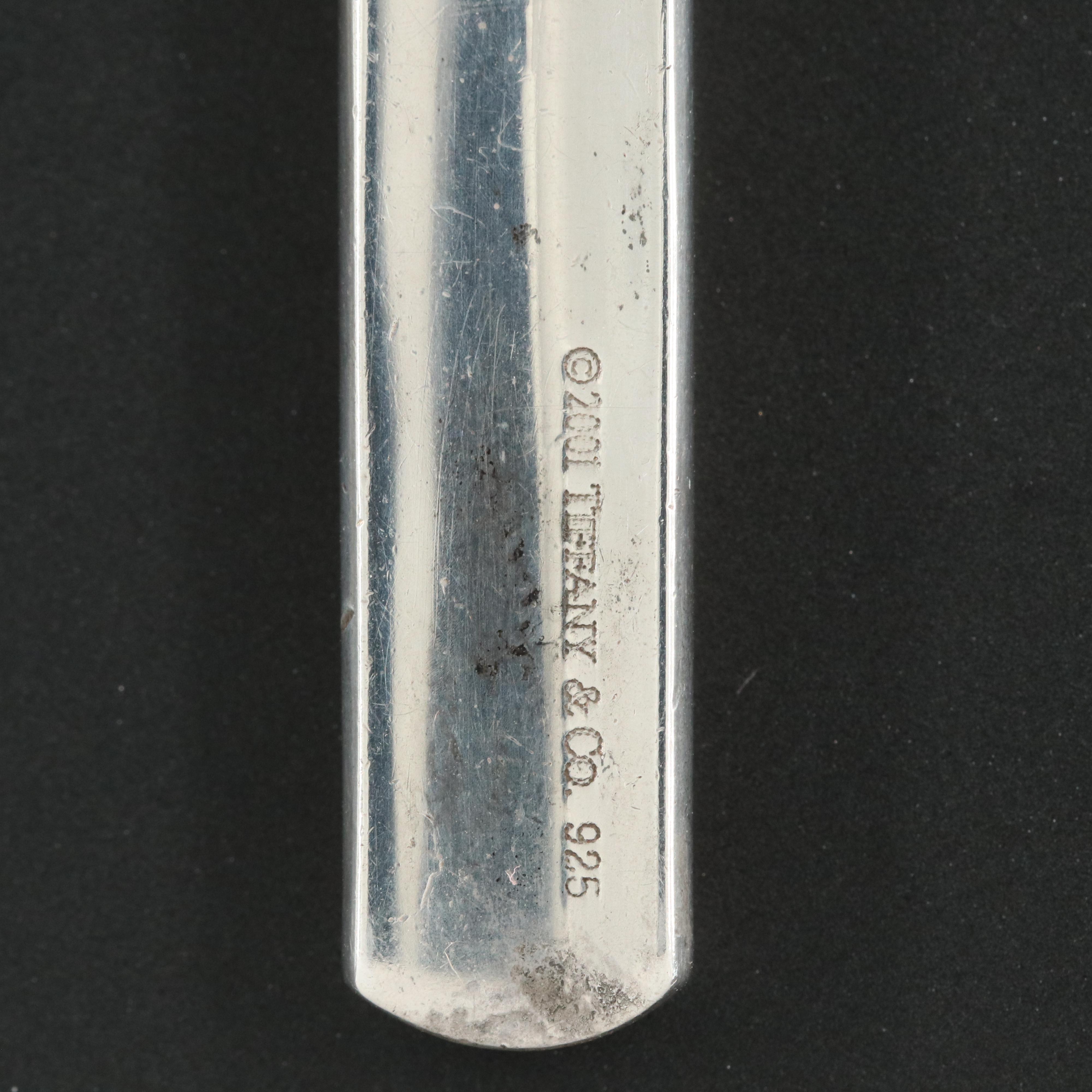 Tiffany & Co. "1837" Sterling Bar Pendant Necklace