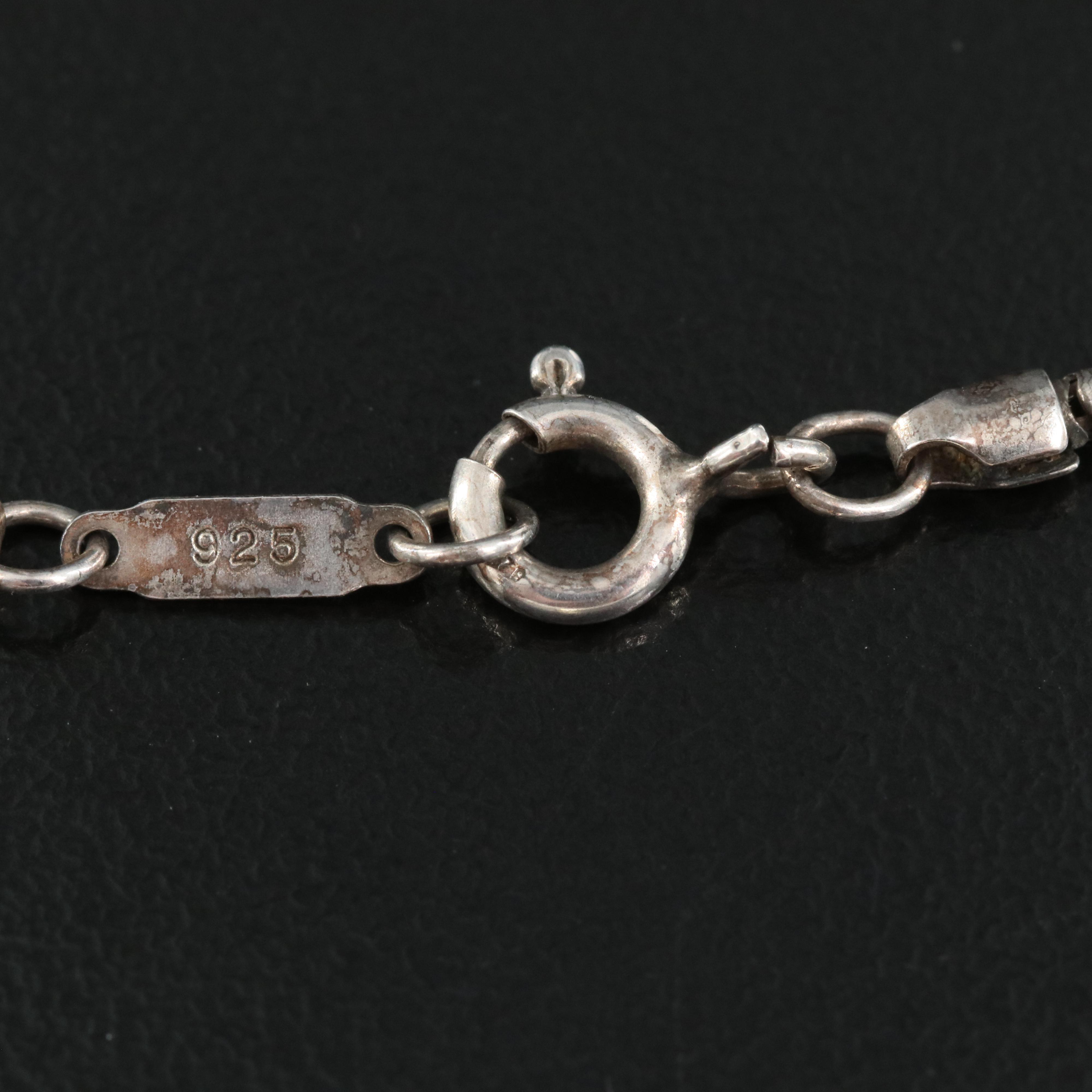 Tiffany & Co. "1837" Sterling Bar Pendant Necklace