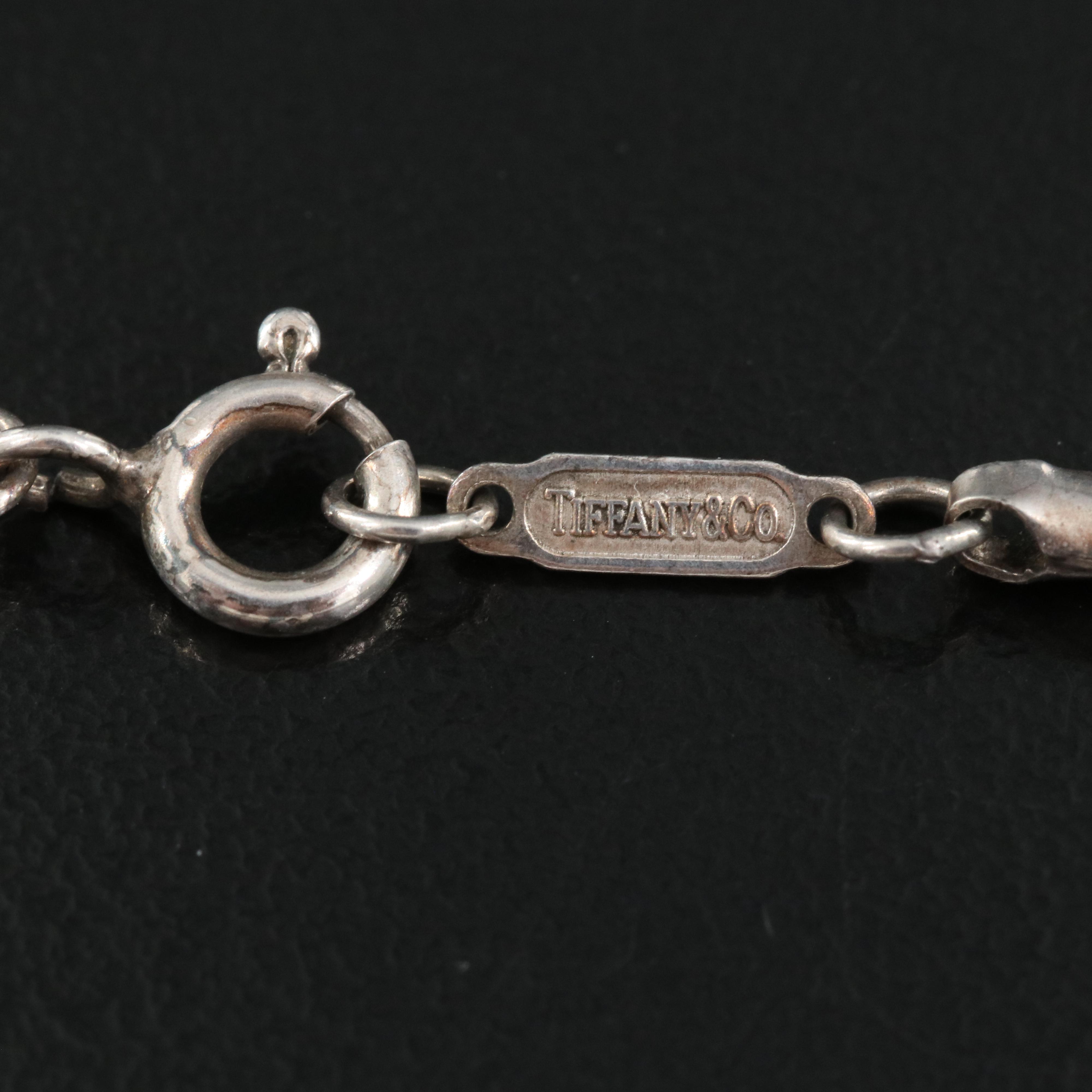 Tiffany & Co. "1837" Sterling Bar Pendant Necklace