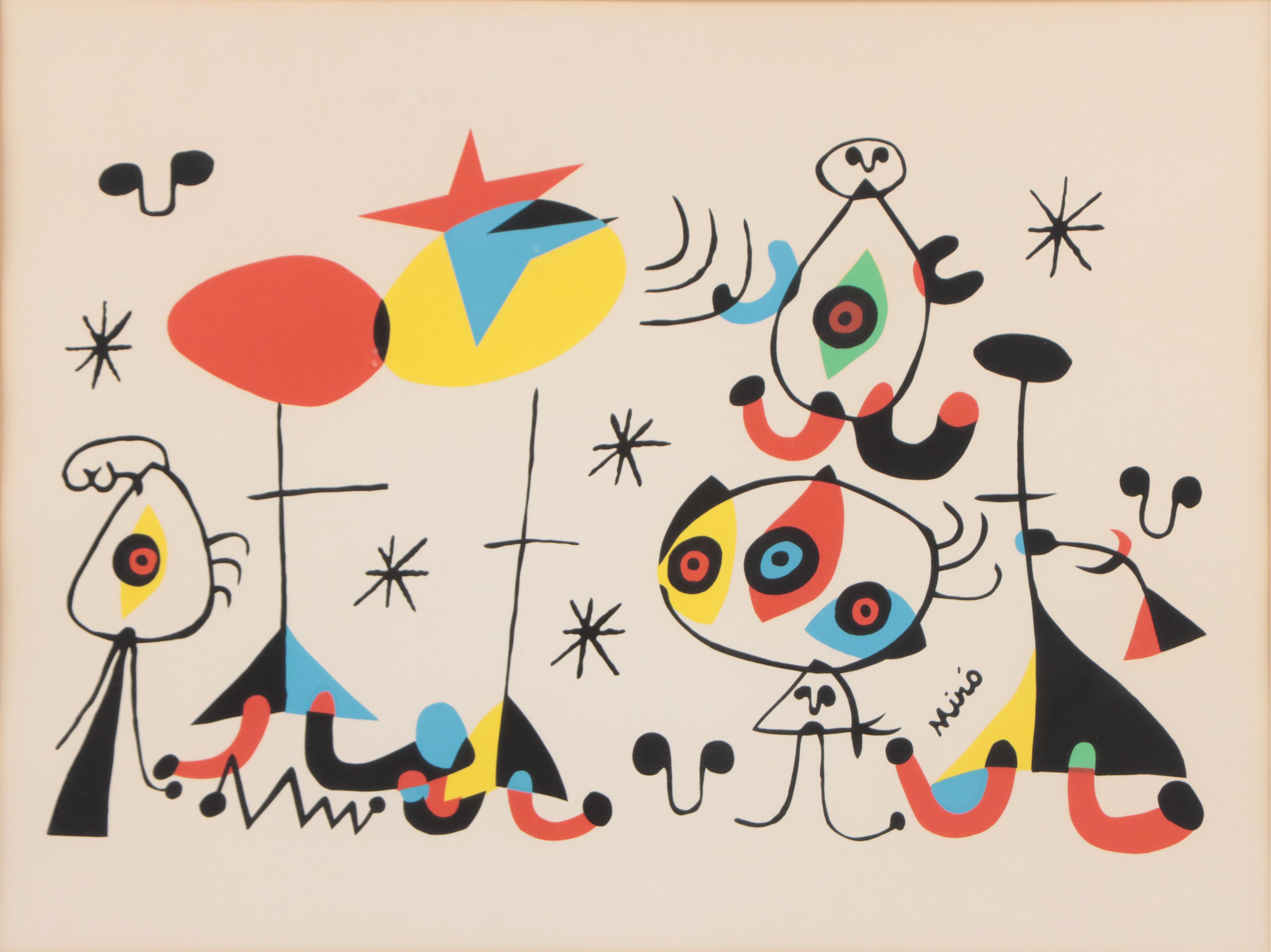 Joan Miro Serigraph "Evening"
