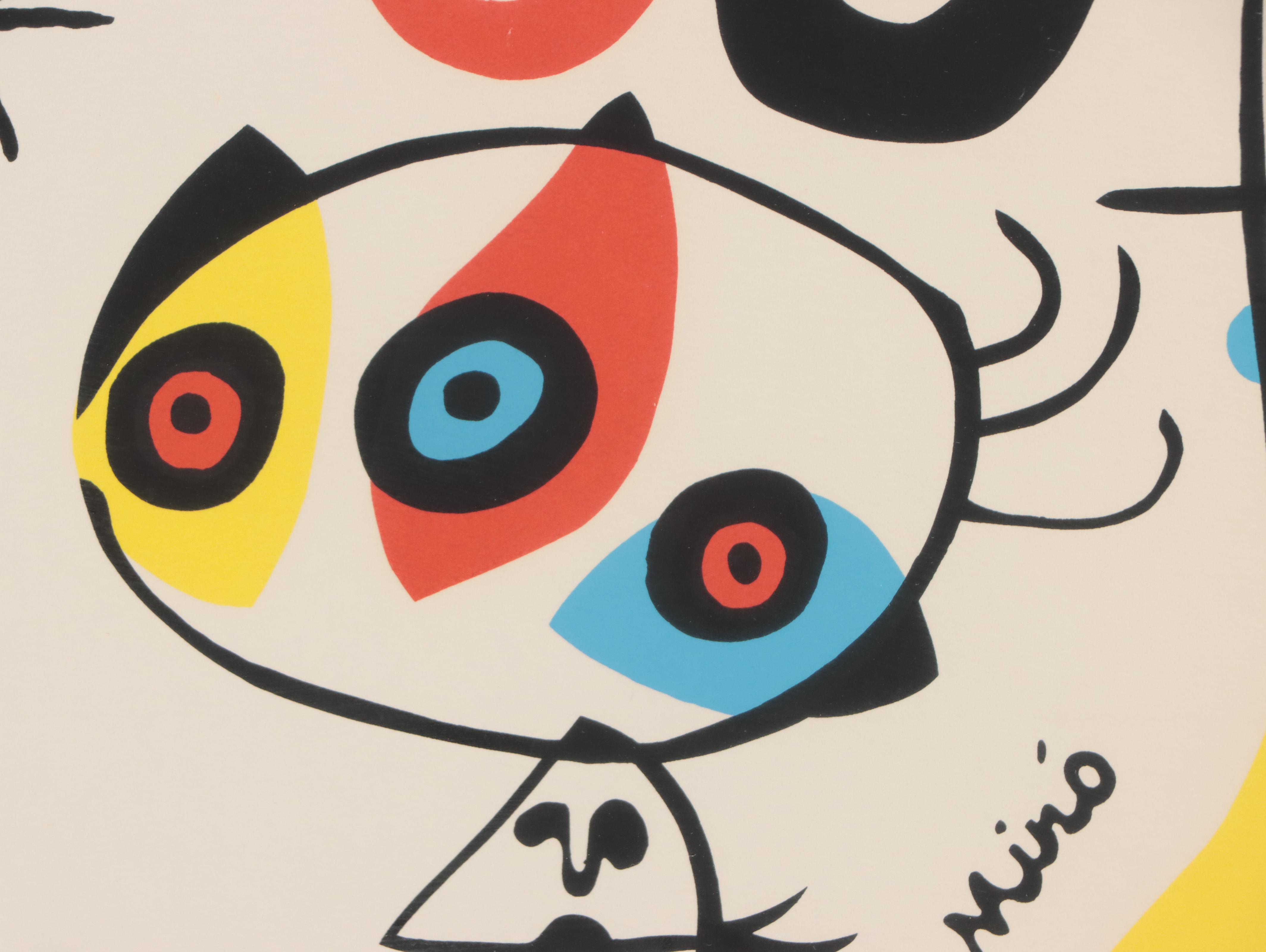 Joan Miro Serigraph "Evening"