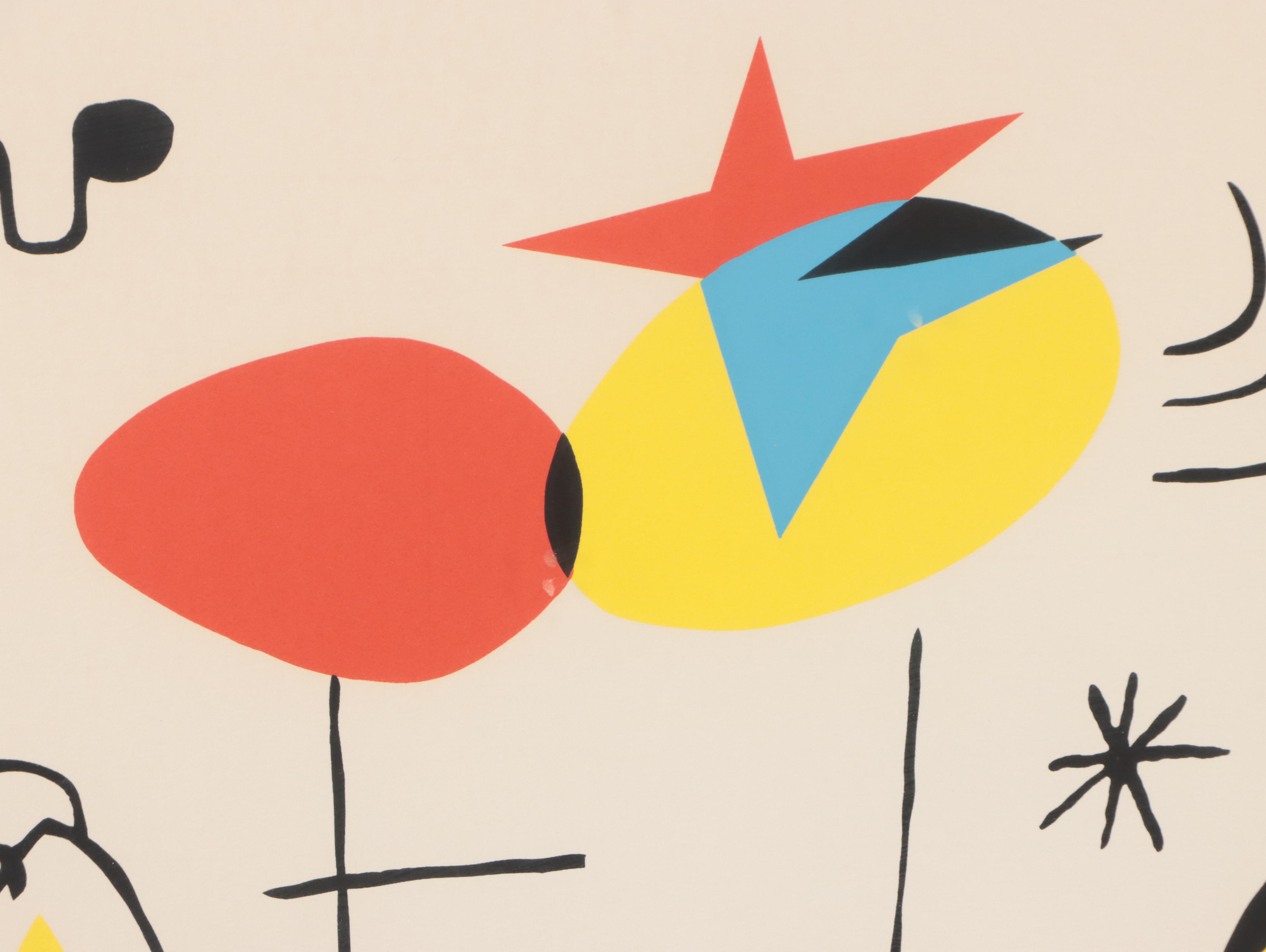 Joan Miro Serigraph "Evening"