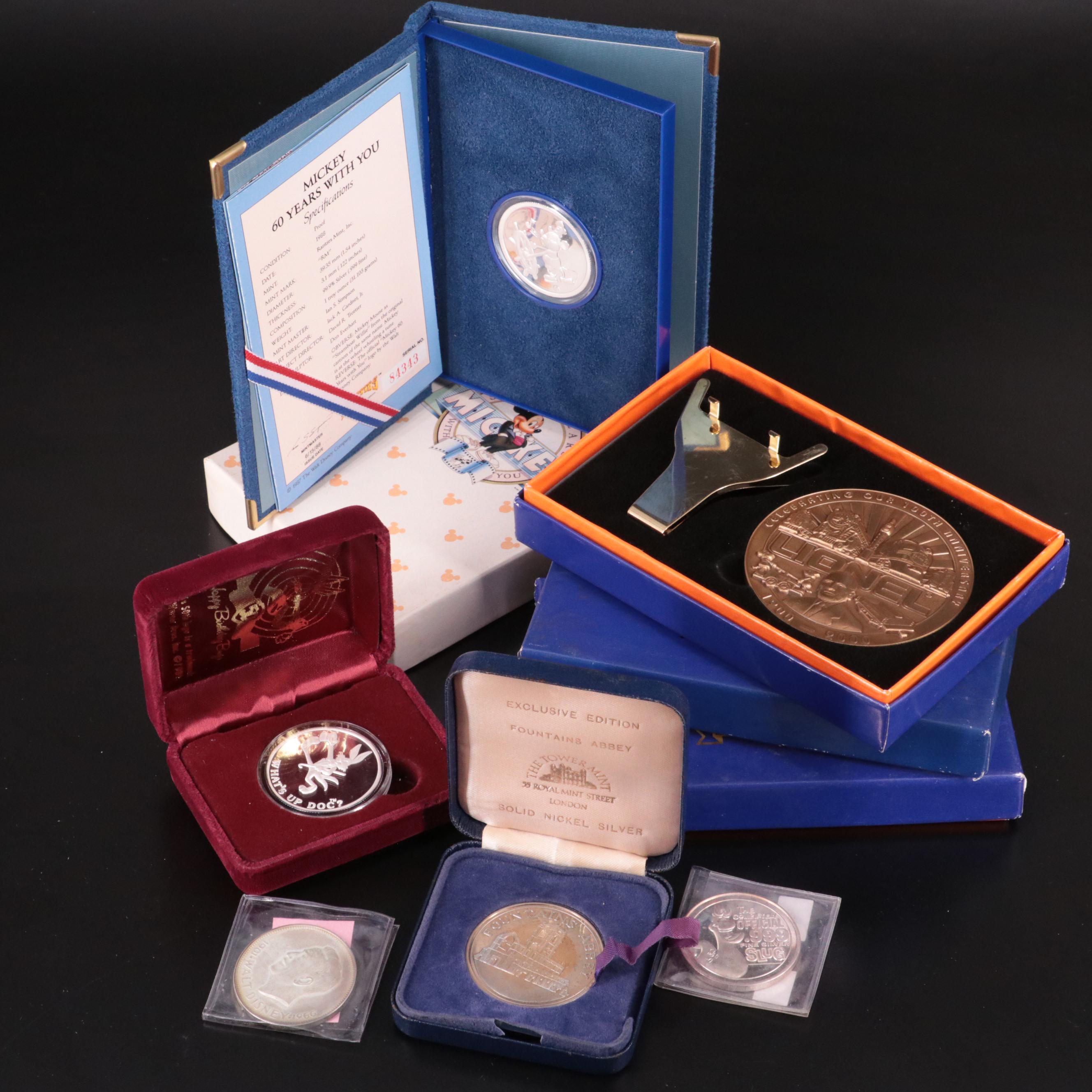 Group of Eight Bronze and Silver Medals