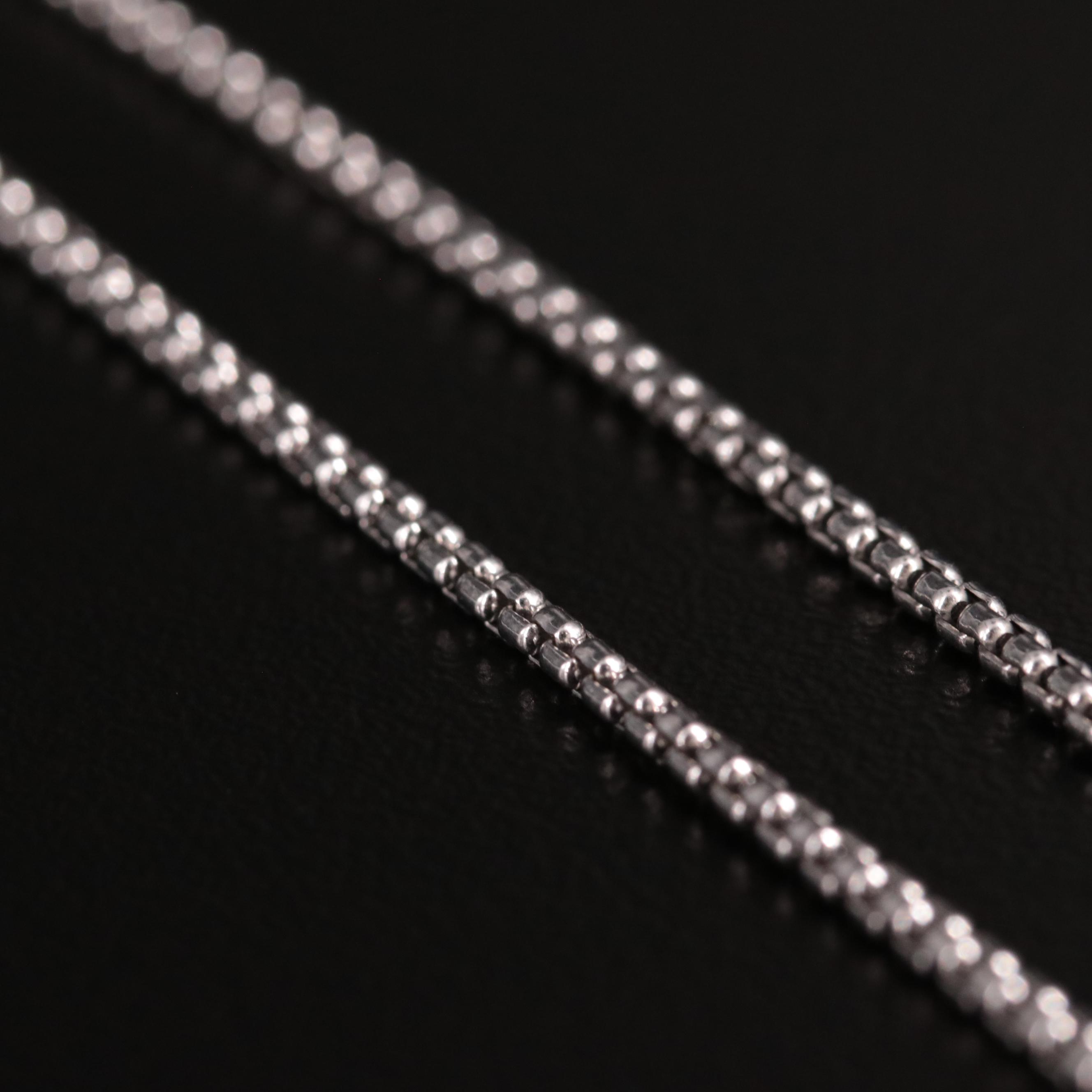 Sterling Diamond Double Layer Cross Pendant Necklace