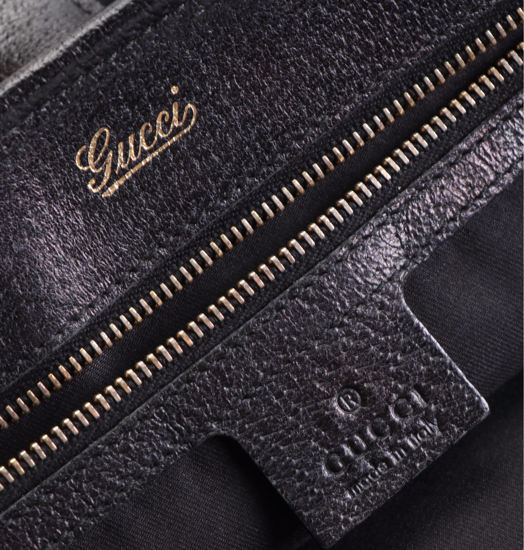 Gucci Piston Lock Tote in GG Canvas with Leather Trim