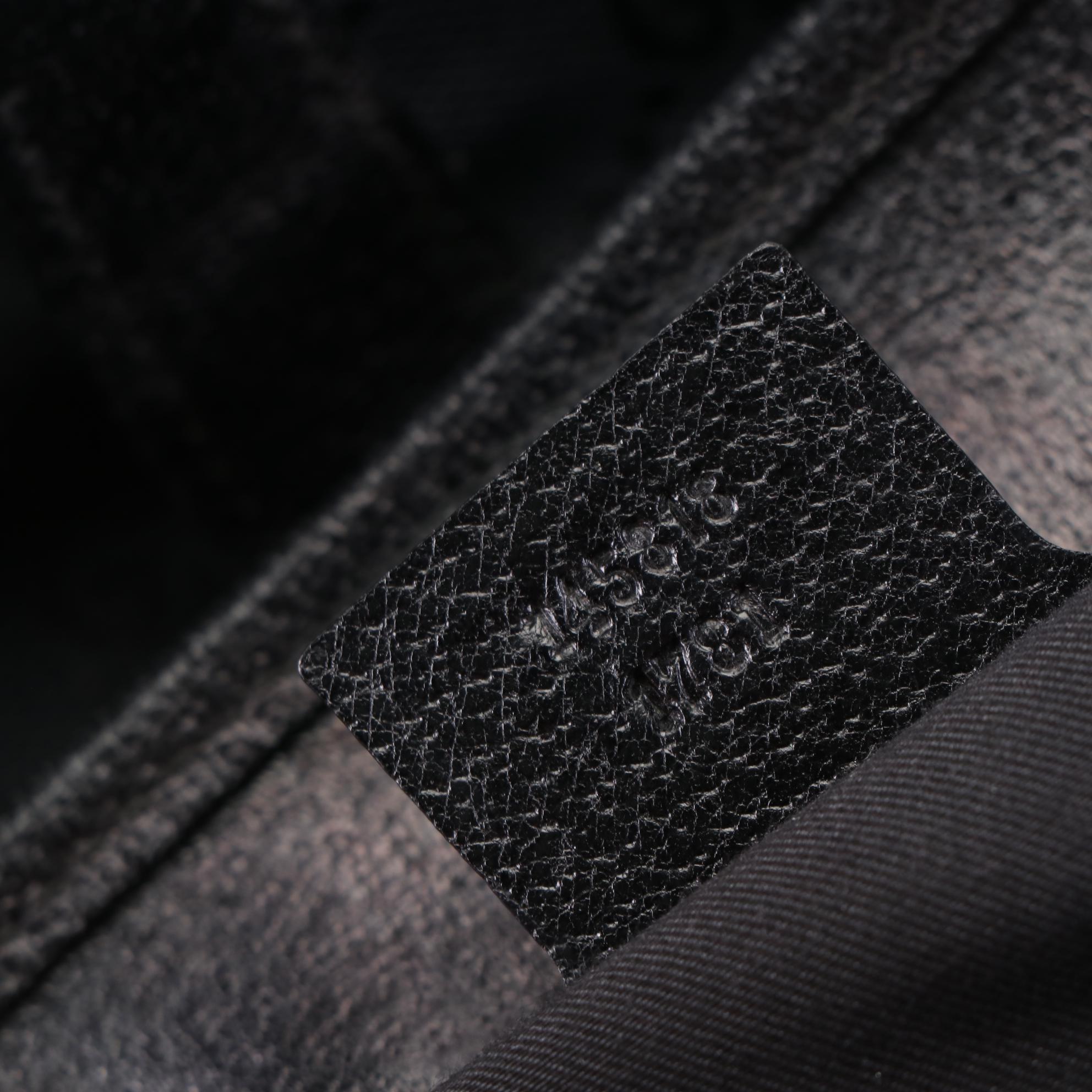 Gucci Piston Lock Tote in GG Canvas with Leather Trim