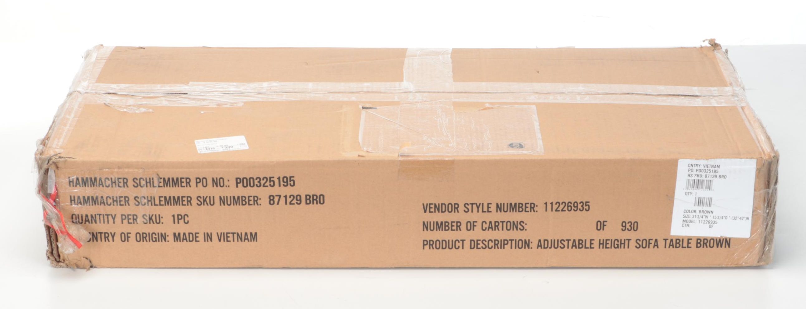 Adjustable Height Side Table