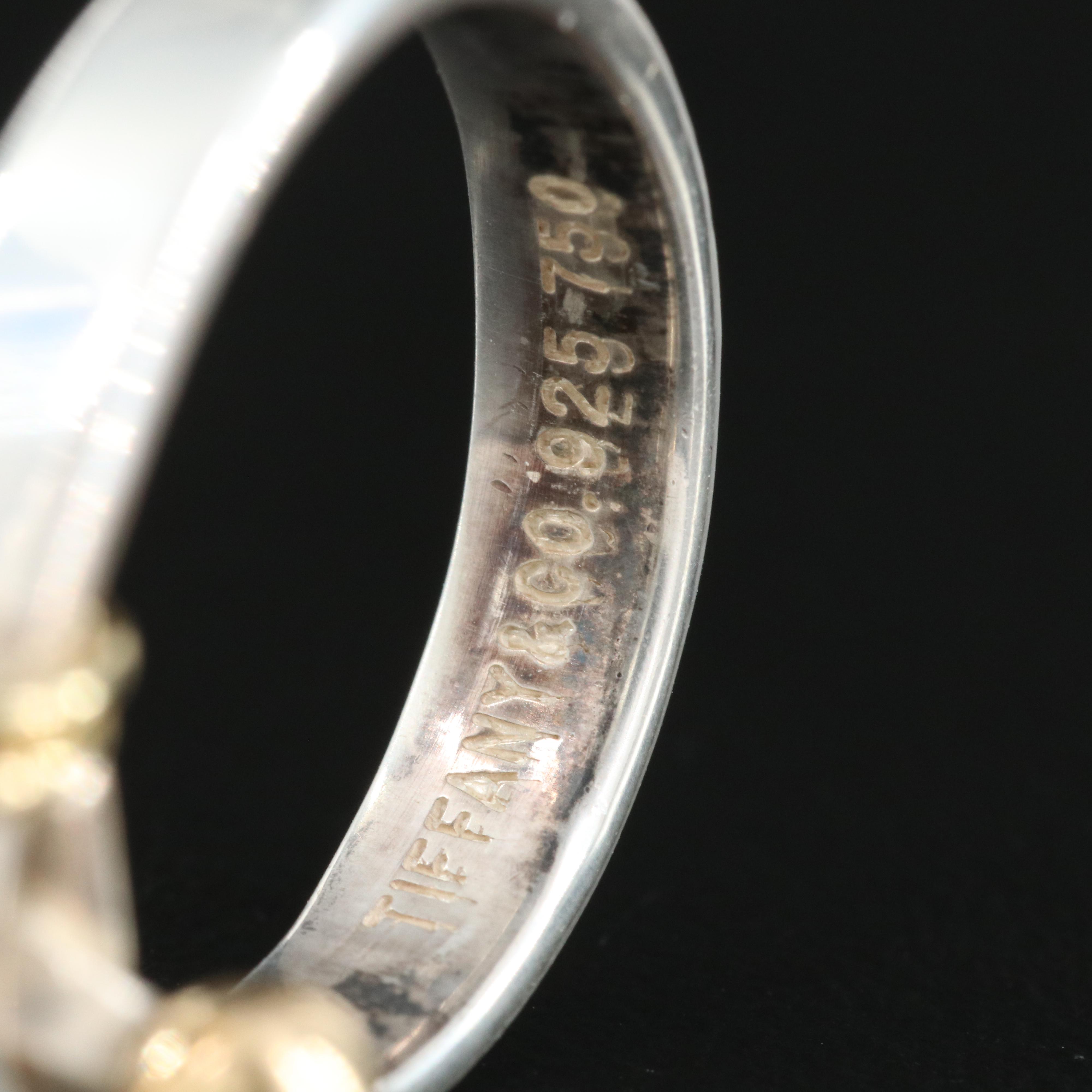 Tiffany & Co. Sterling Hook and Eye Ring with 18K Accents