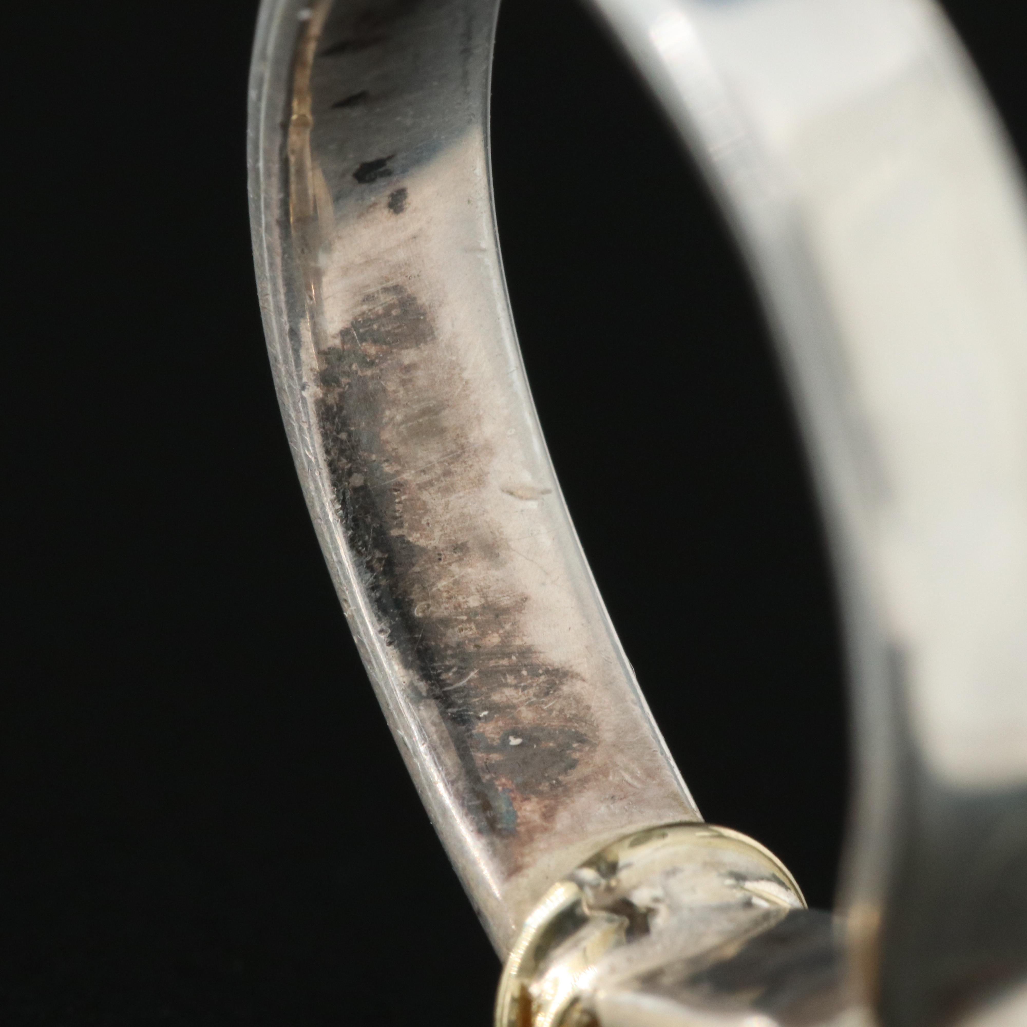 Tiffany & Co. Sterling Hook and Eye Ring with 18K Accents